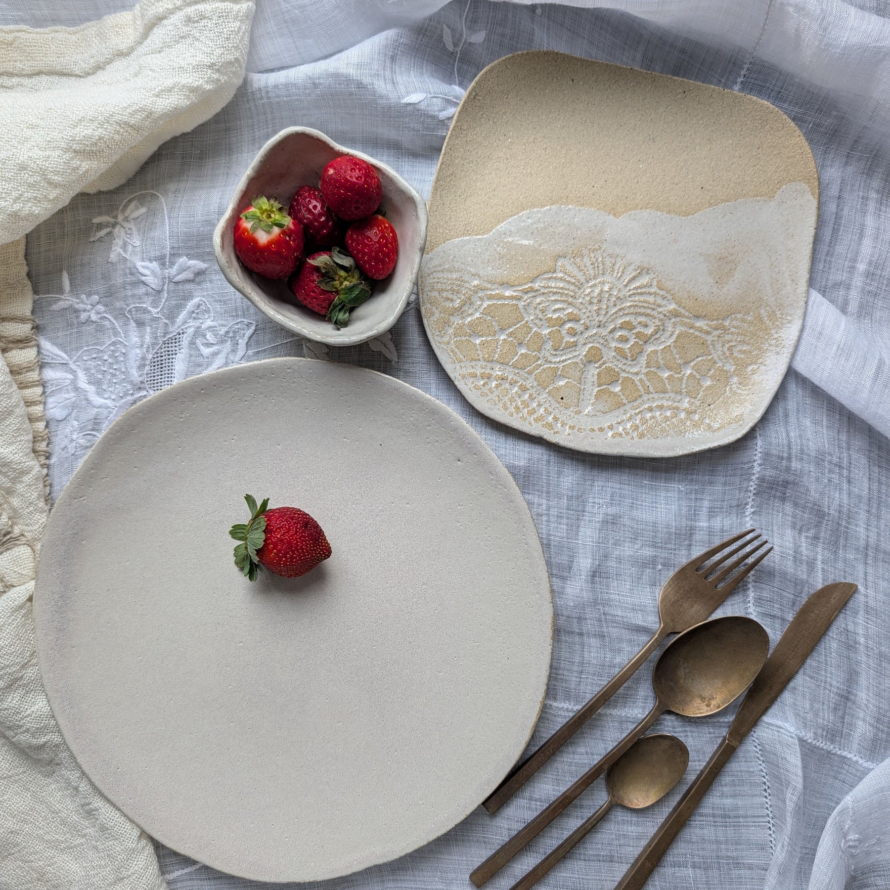 Handmade Ceramic Dinnerware Gift Set | share • feast • enjoy