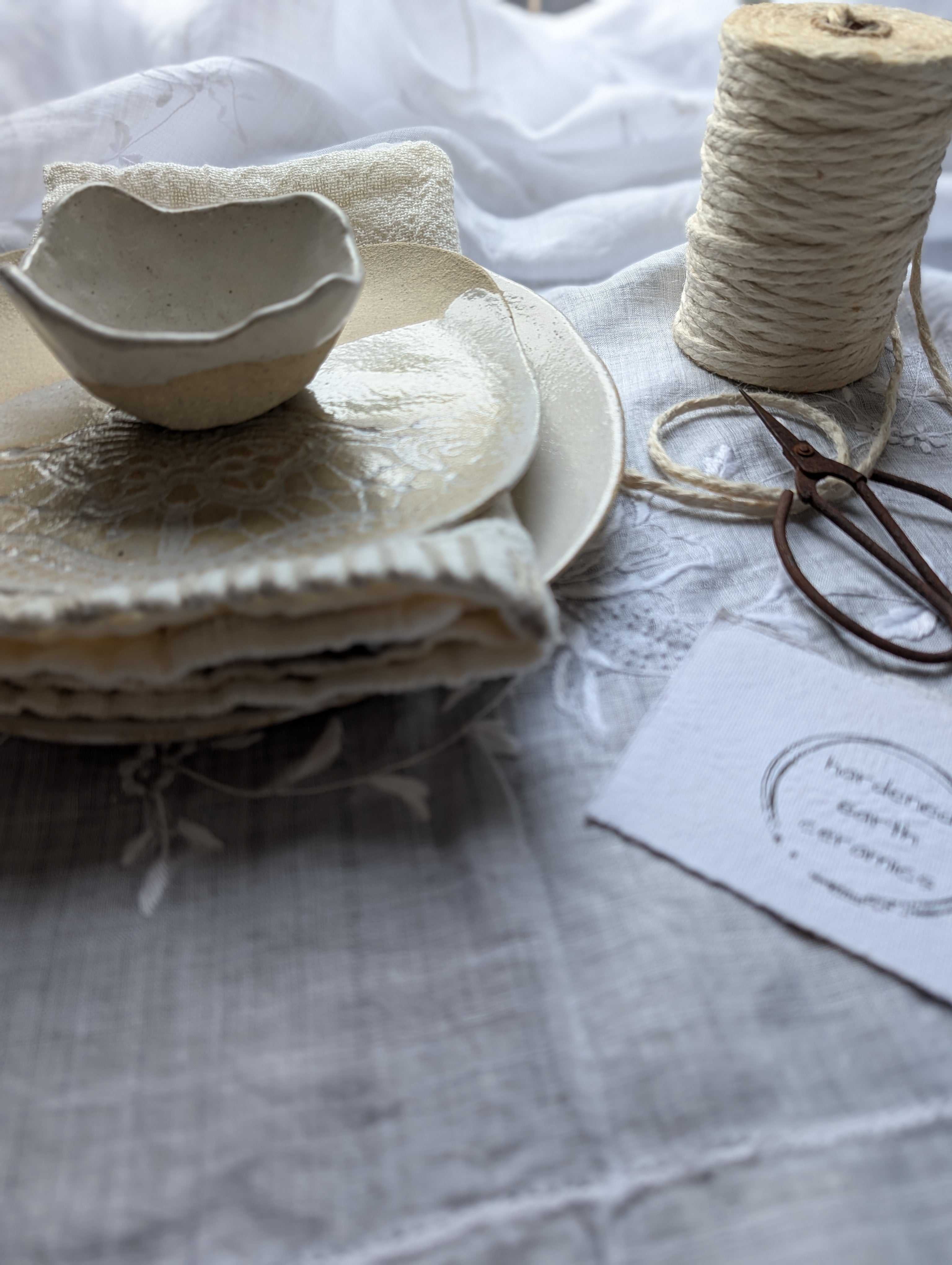 Handmade Ceramic Dinnerware Gift Set | share • feast • enjoy
