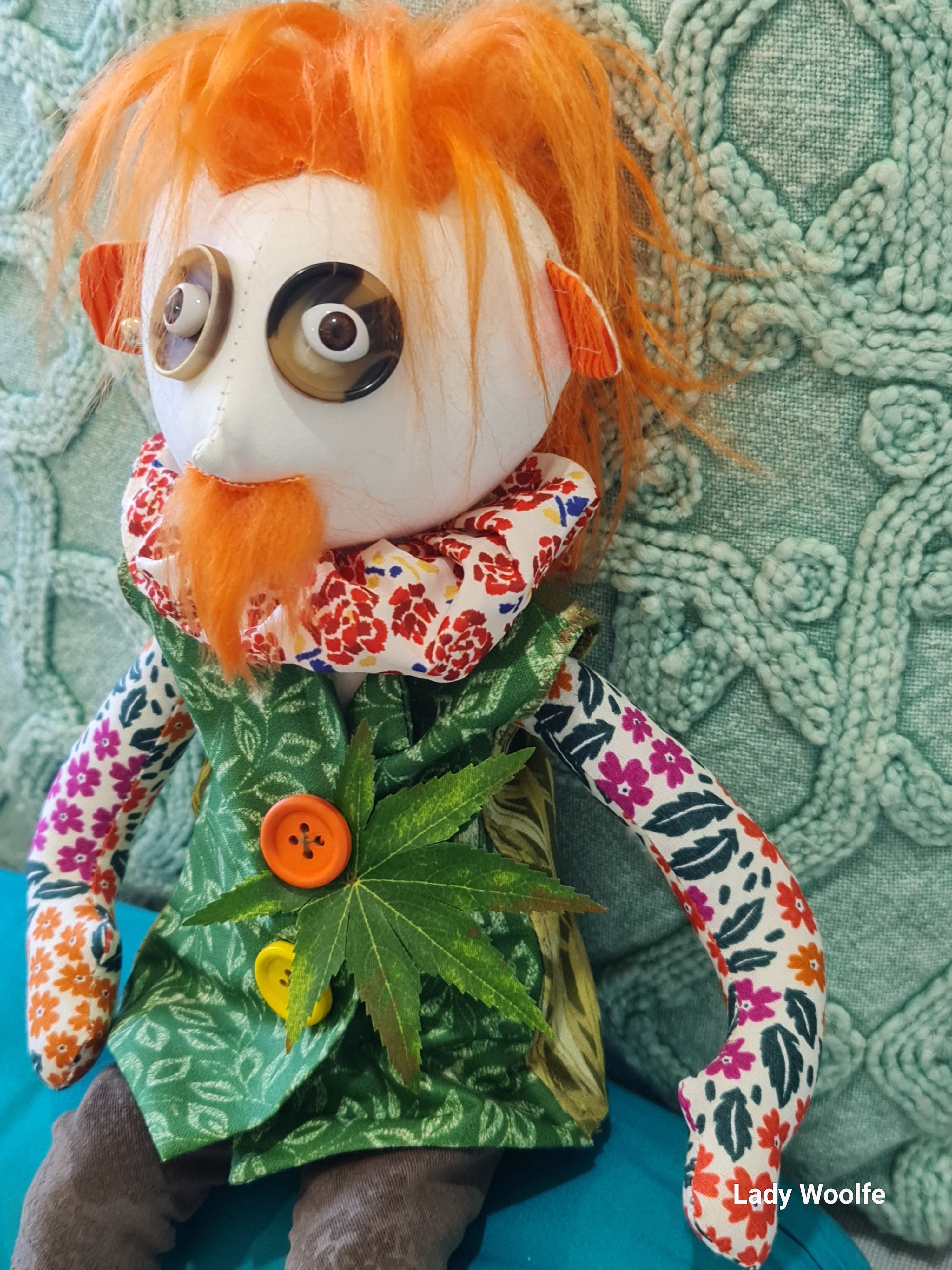 Handmade Art Doll - Worzel the Forest Dweller