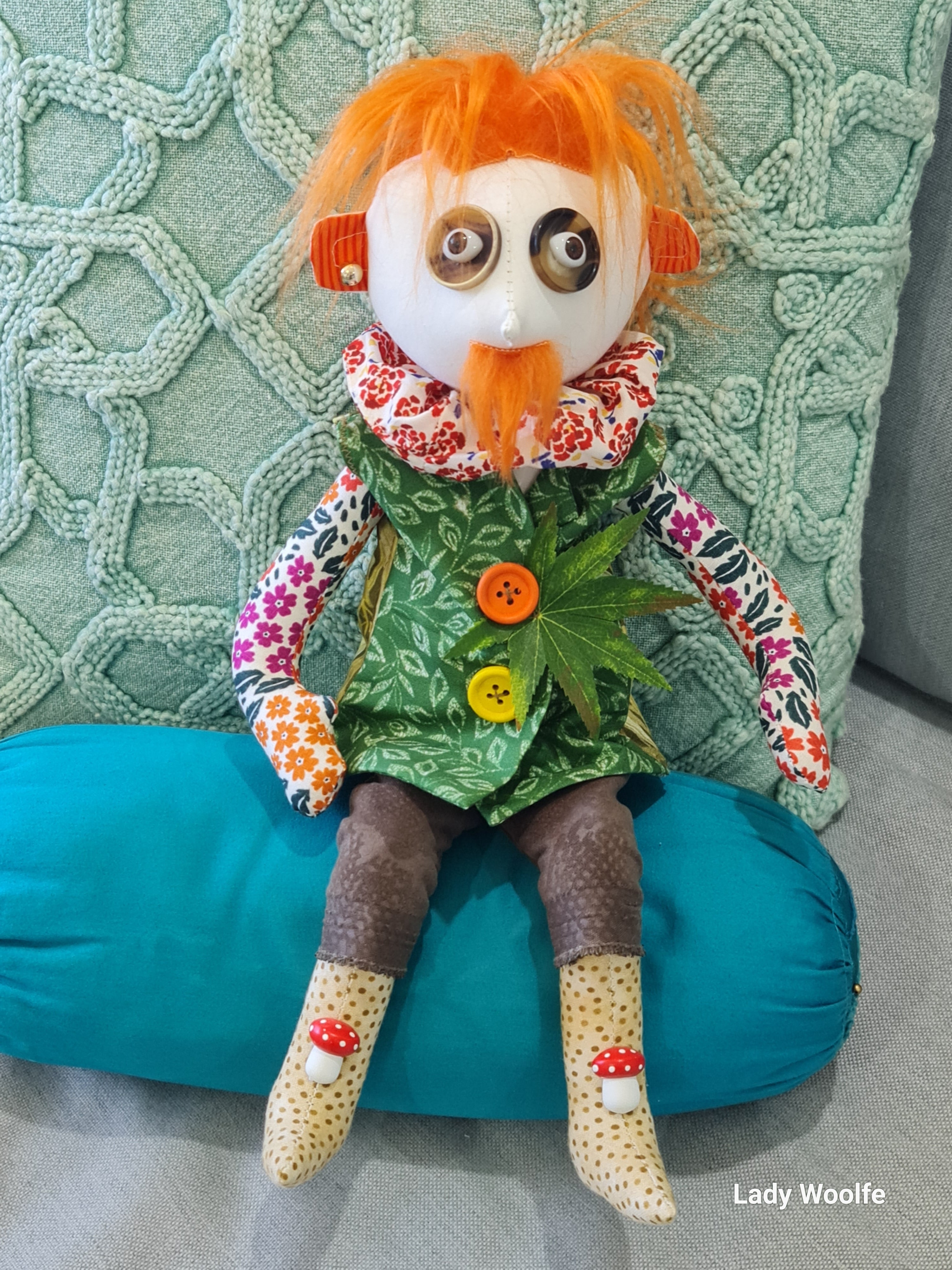 Handmade Art Doll - Worzel the Forest Dweller