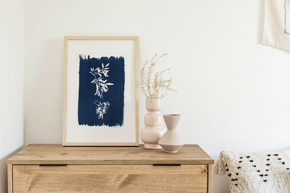 Cyanotype Art - Blue Bower Art - _0012_Grevillea