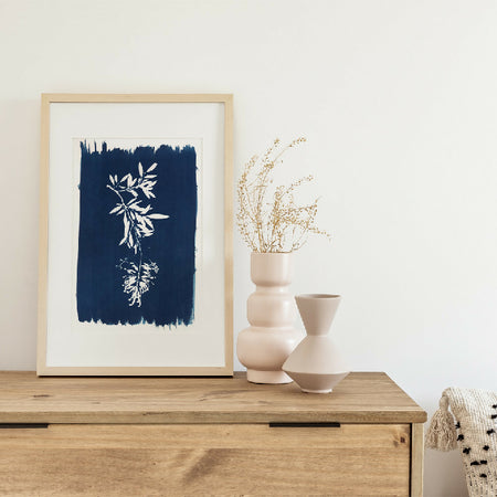 Botanical Wall Art ~ Eco-friendly Cyanotype Art ~ Australian Grevillea