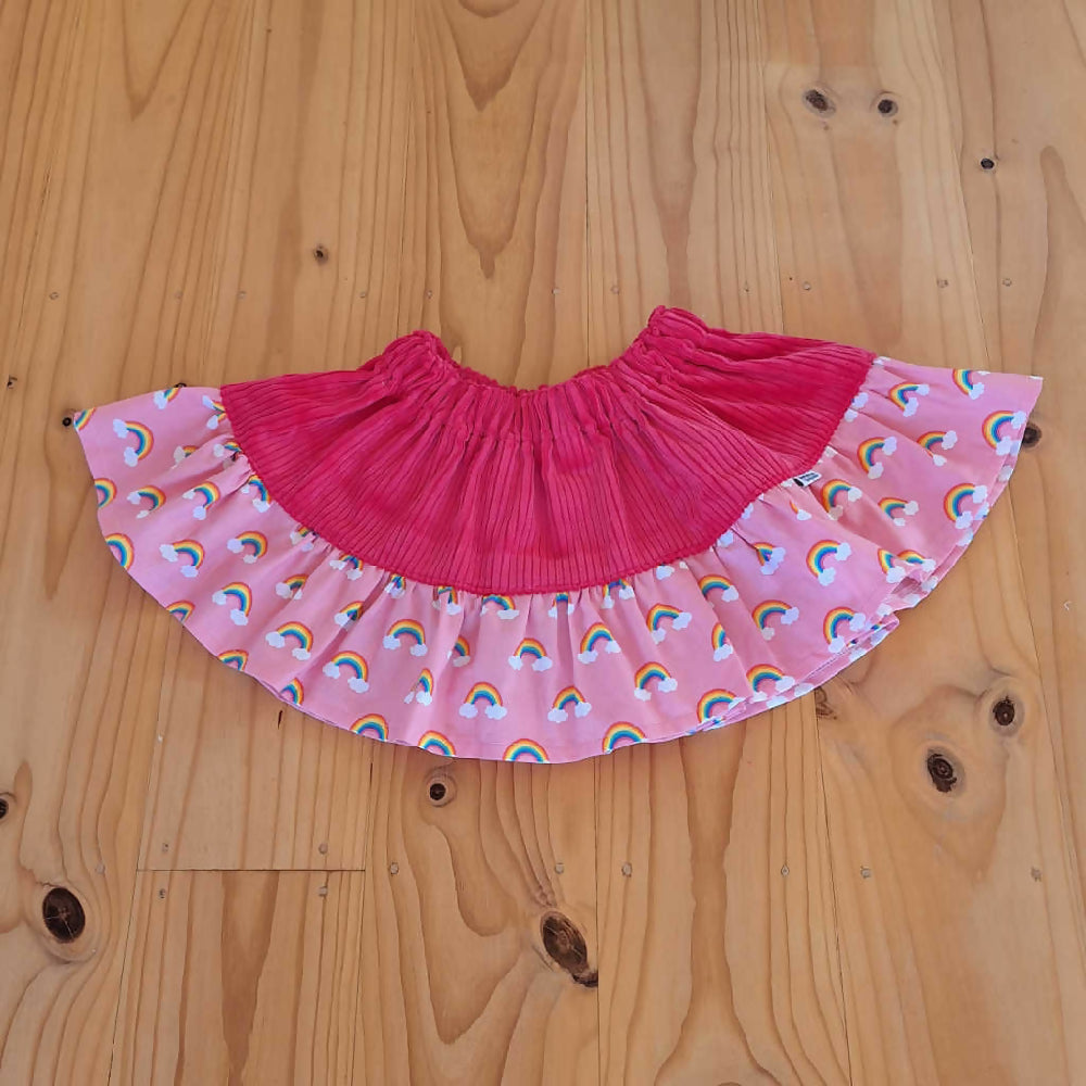 girls-pink-elastic-skirt-rainbows2
