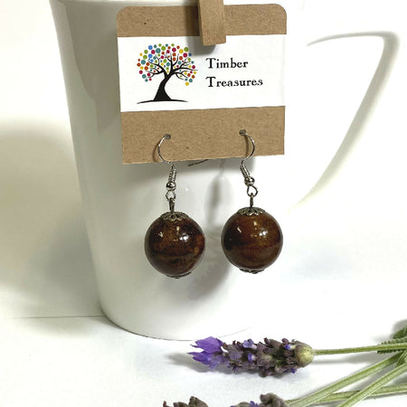 Timber Ball Earrings