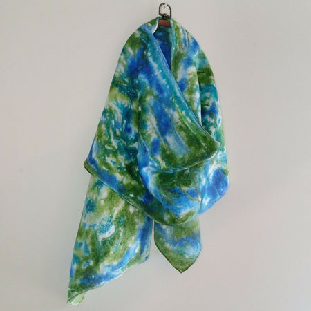 Dyed silk scarf 1