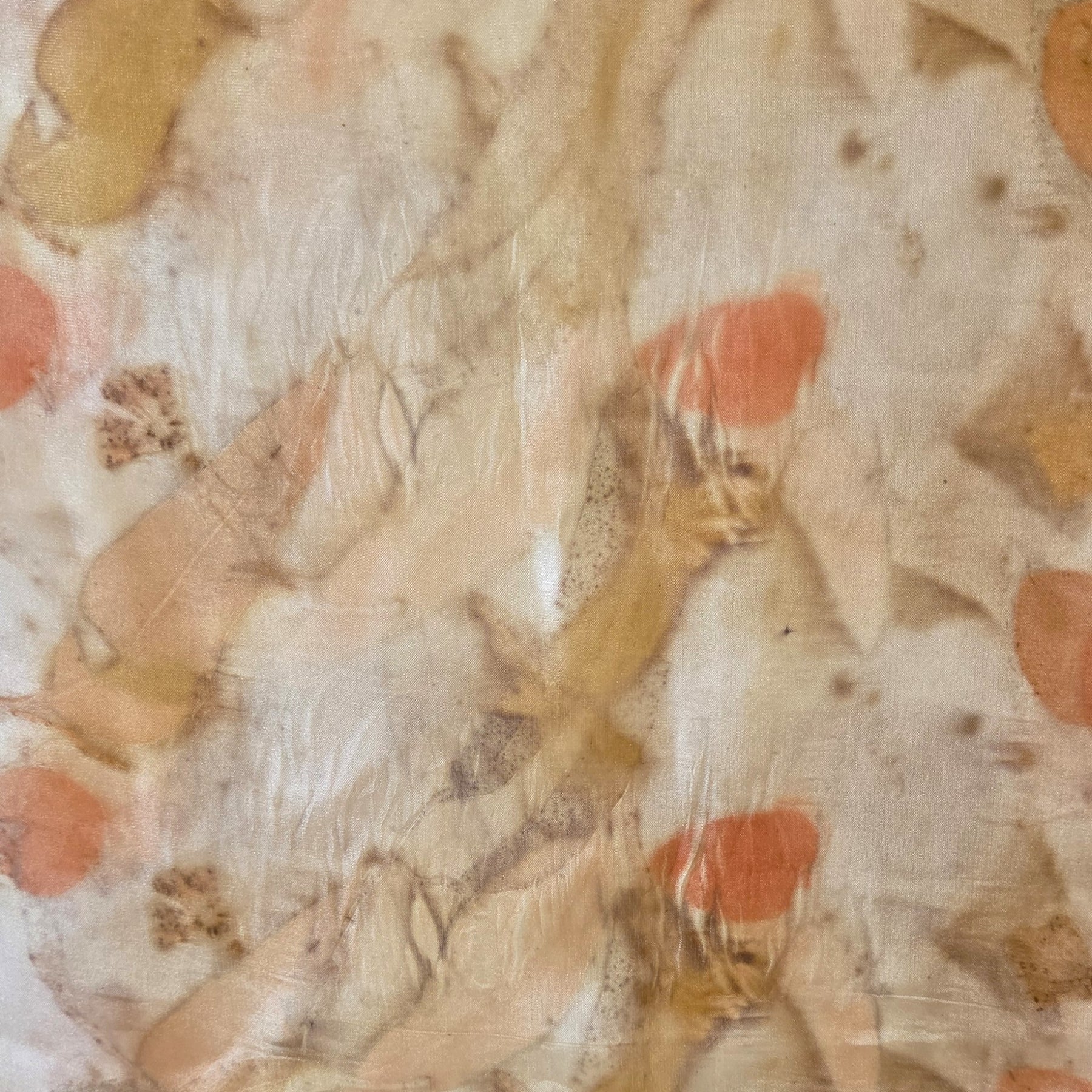 The Lucia - Pure Pongee Paj Silk Ecoprint Scarf