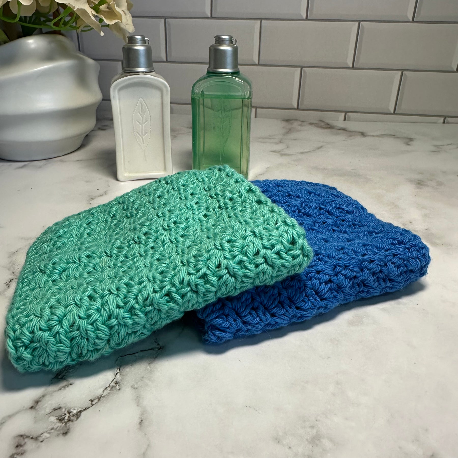 Crocheted  Washcloths | Soft, Durable & Sustainable - set of 3 or 6