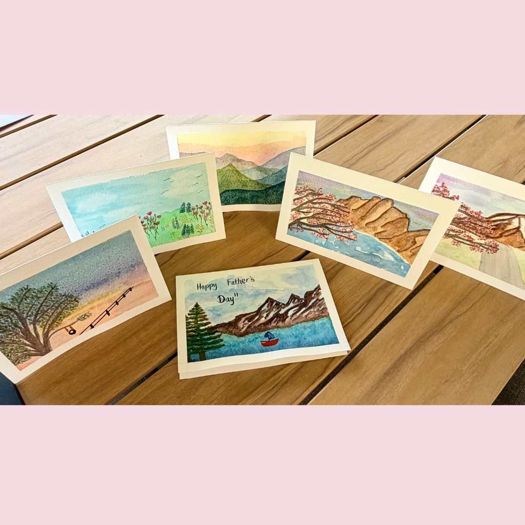Hand Painted Landscape Greeting Card | Customisable