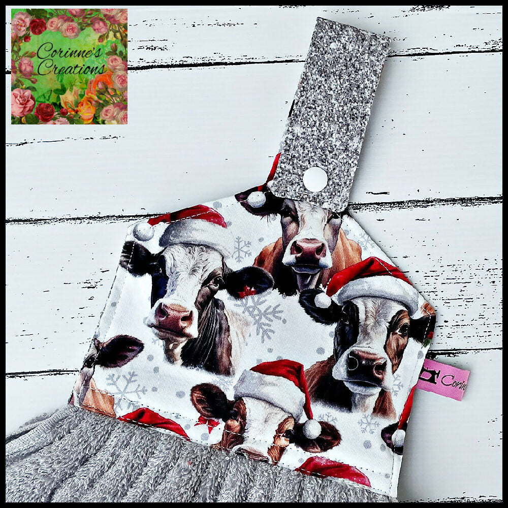 Hanging hand-towel-christmas-cow_4