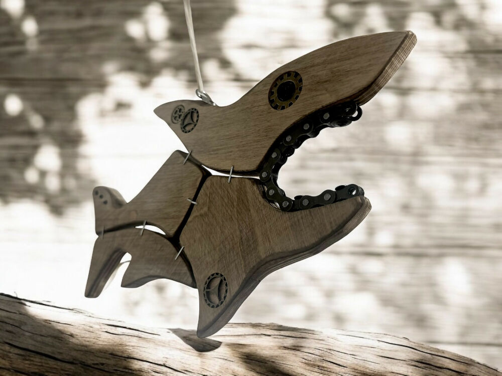 Shannon - Steampunk Shark Wall Art