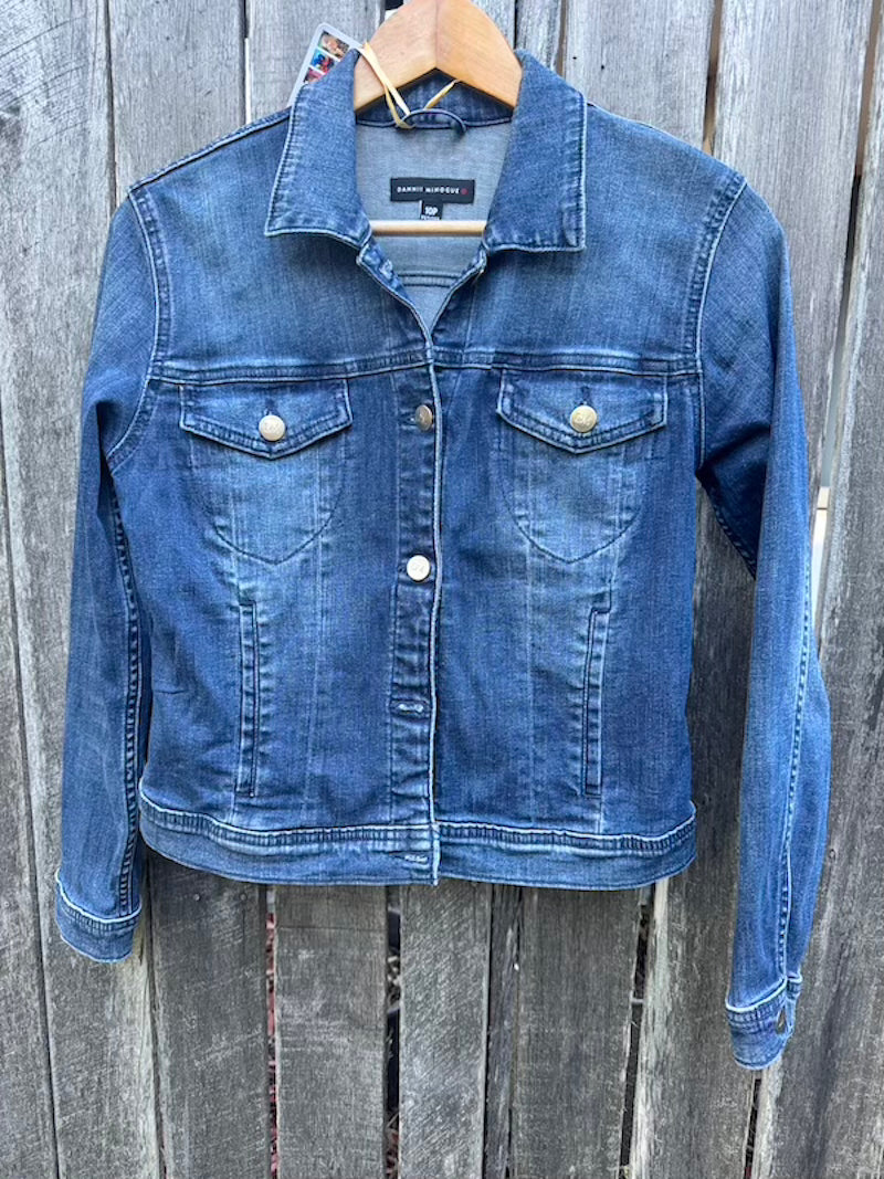 Australian Kookaburra Hand-painted Denim Recycled Jacket (10)