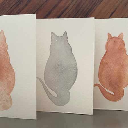 Three Sparkly/Metallic Chunky Jason Watercolour Cards | Handmade Unique Card