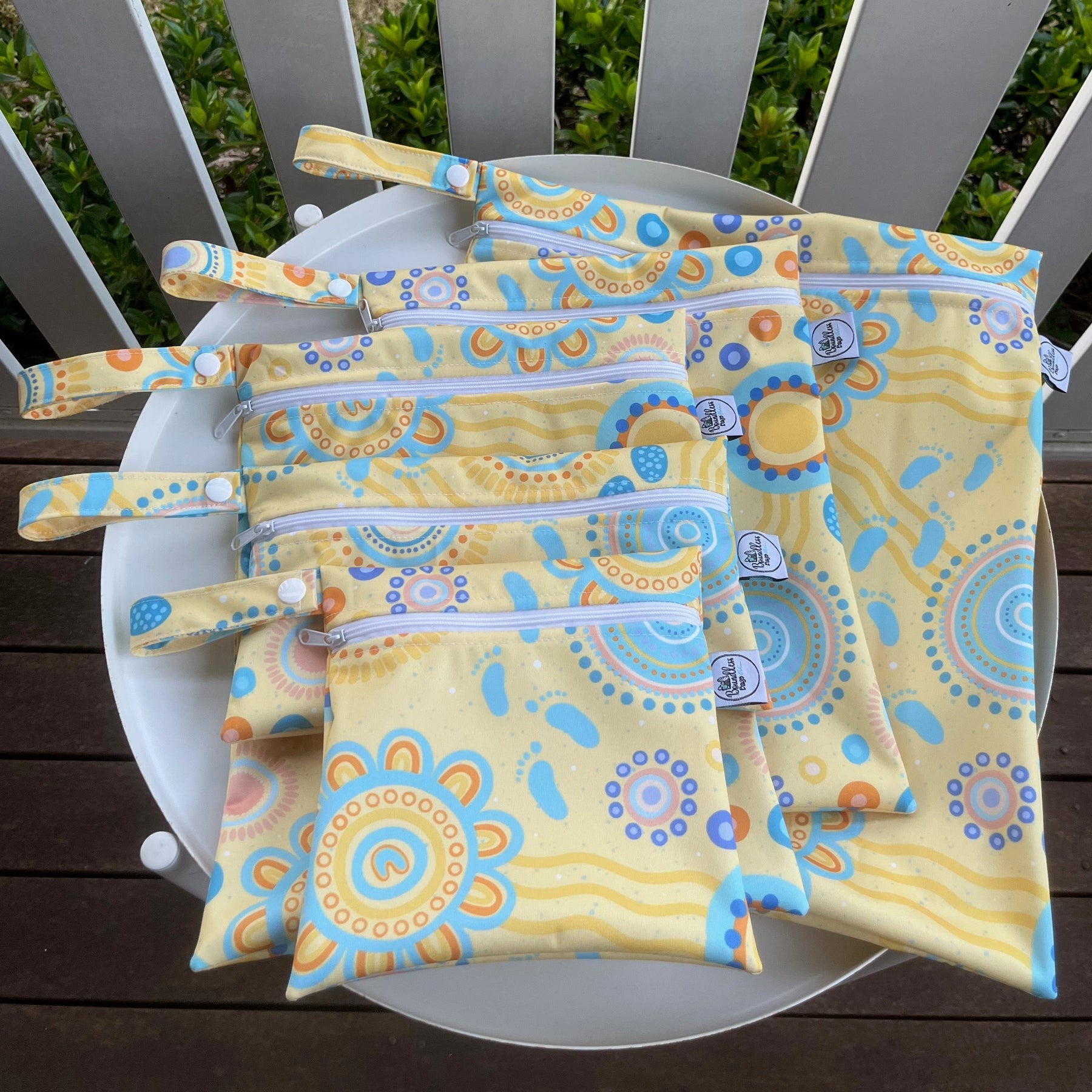READY MADE Water-resistant wet bags - Childhood (Huckleberry Digital)  | Ready to ship | FREE Postage