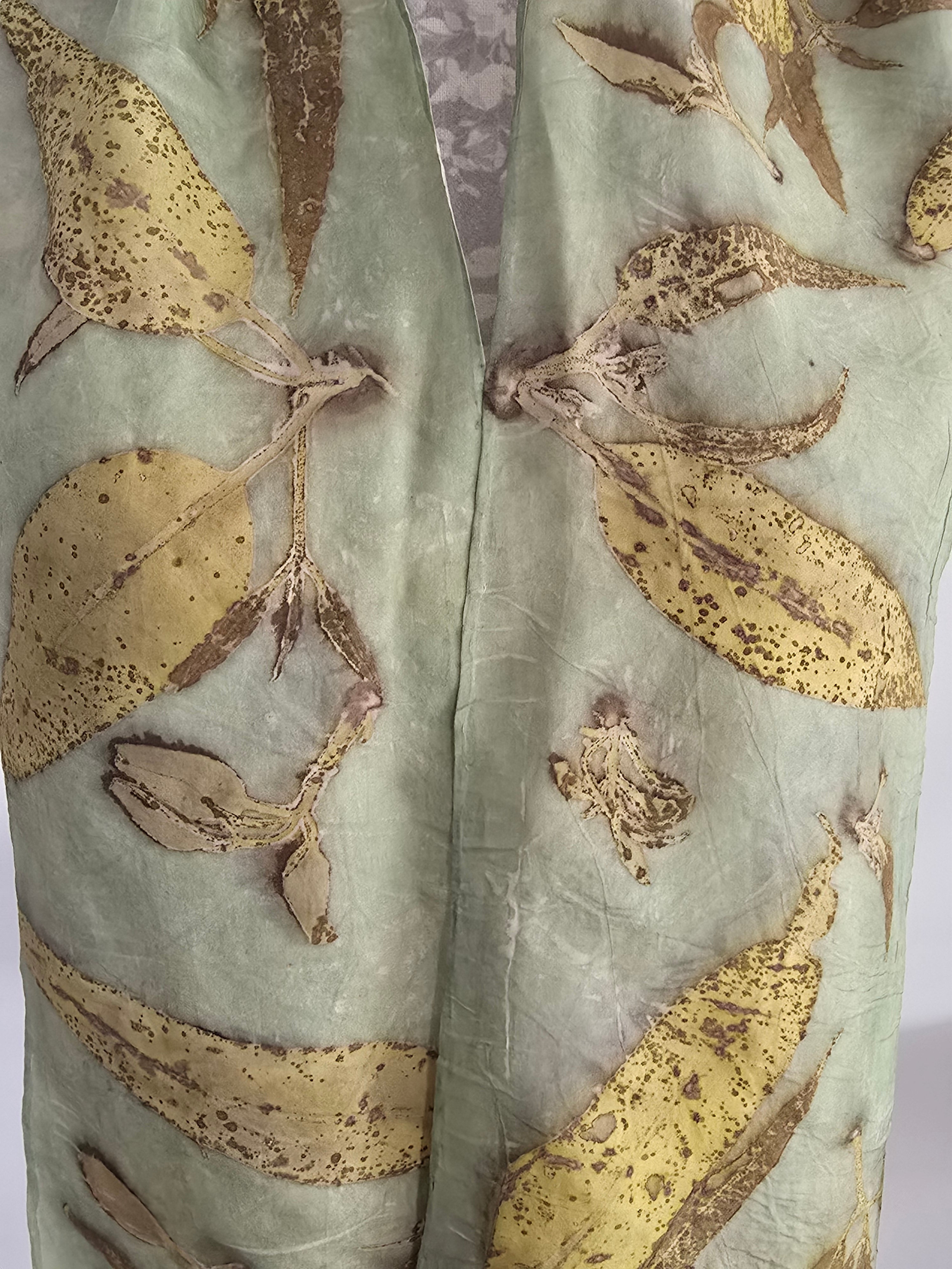 Eco Printed Silk Scarf
