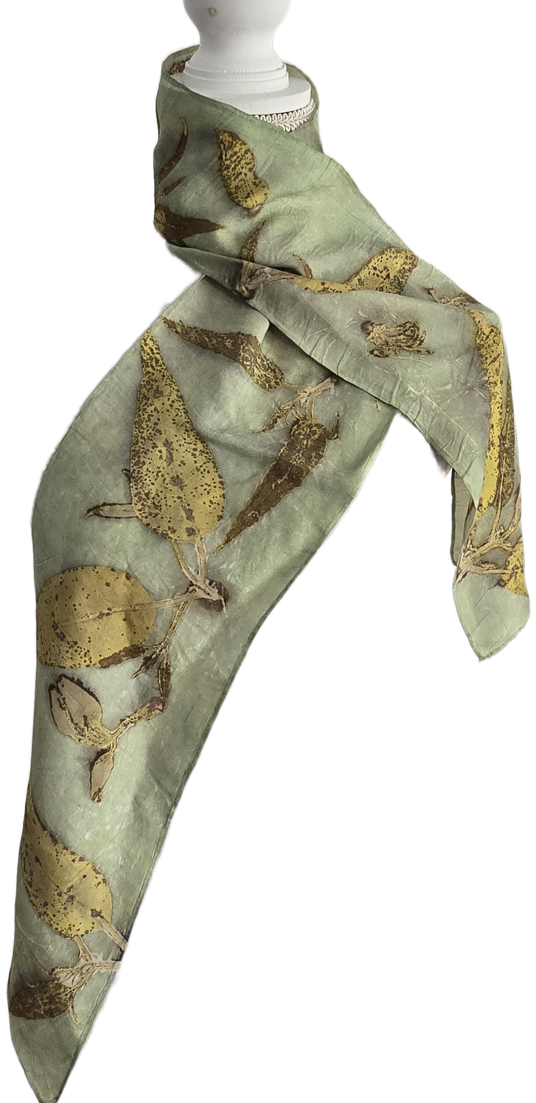 Eco Printed Silk Scarf