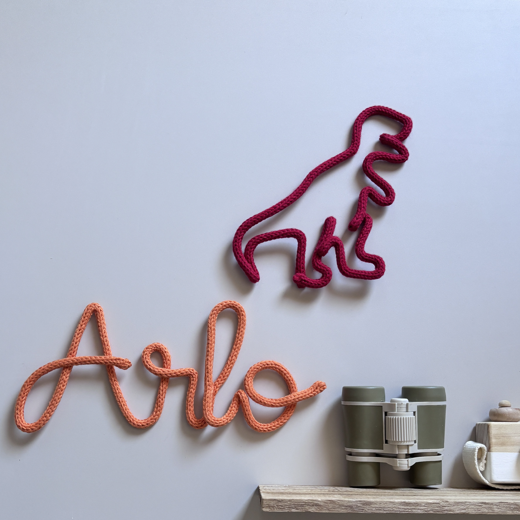 Knitted Dinosaur TRex | Pick Your Colour