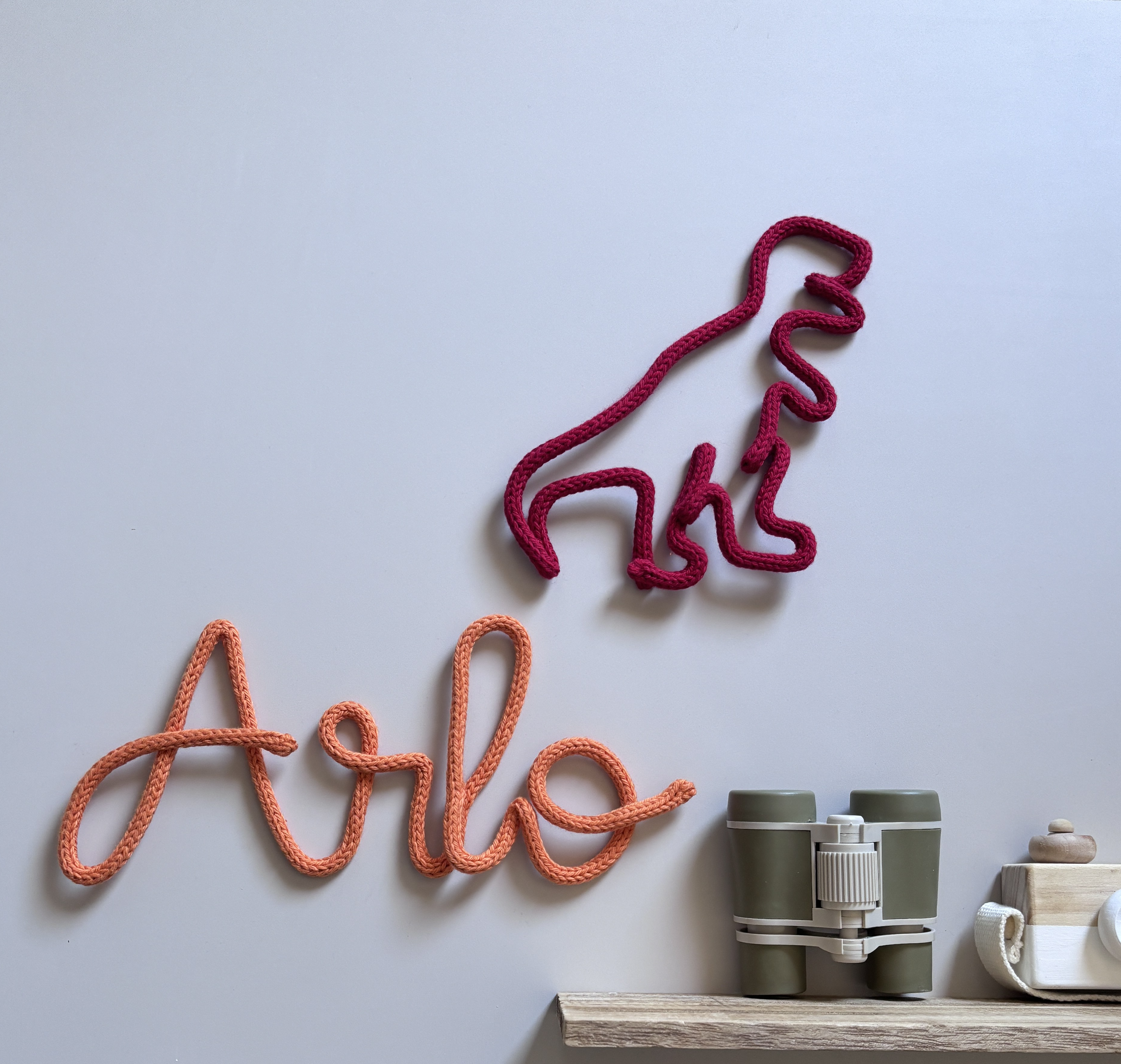 Knitted Dinosaur TRex | Pick Your Colour