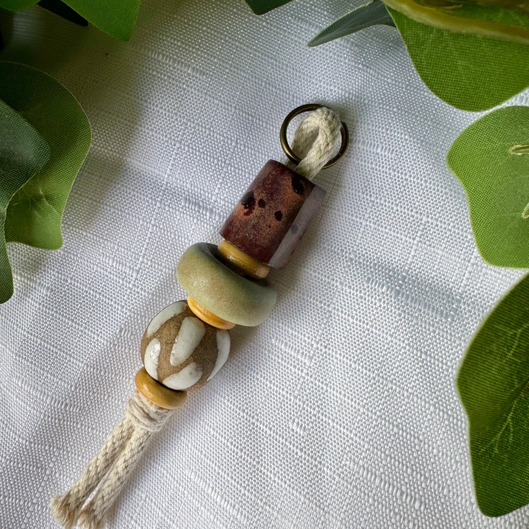 Clay keyring, decorative piece