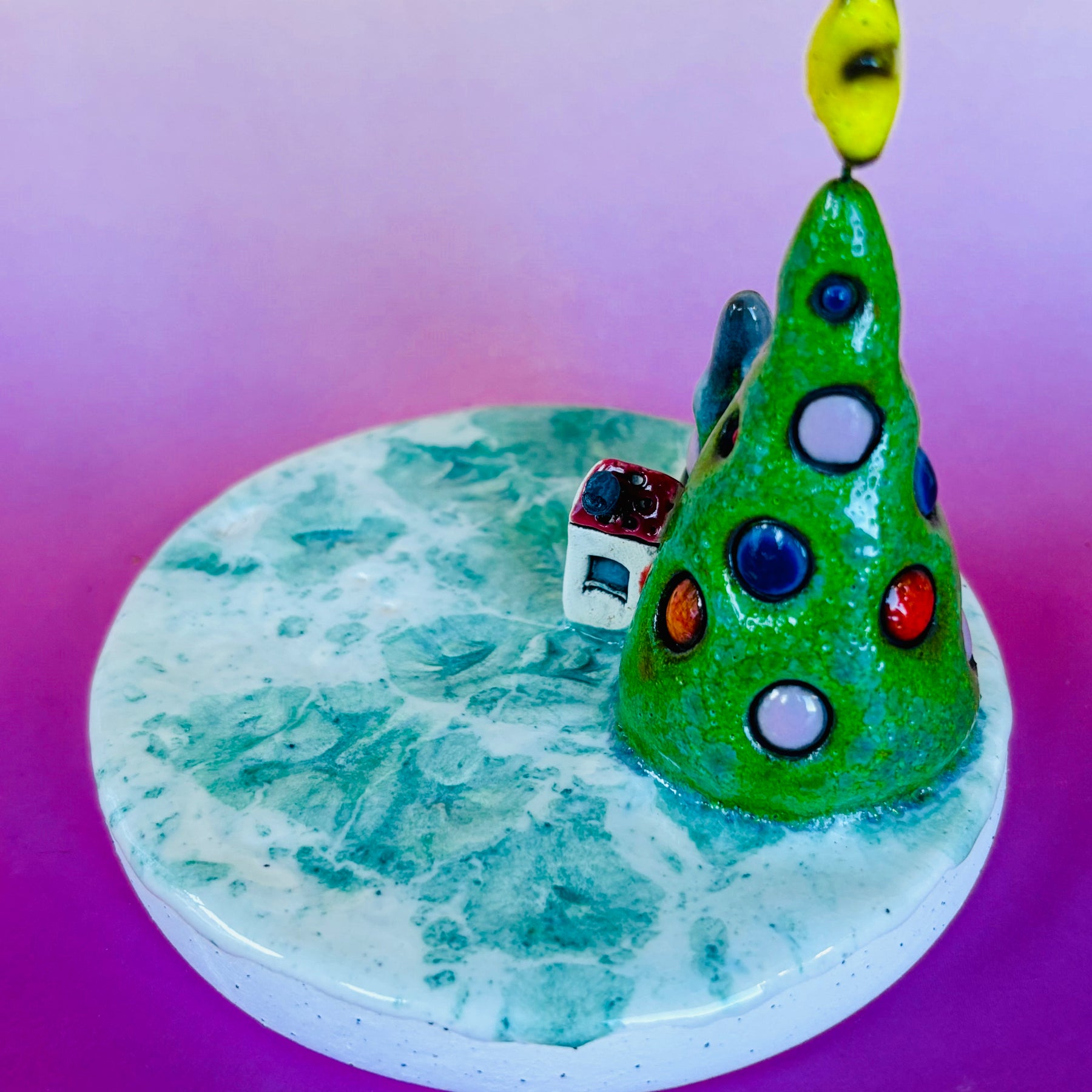 Handmade Earthenware Ceramic Tealight Holder 4