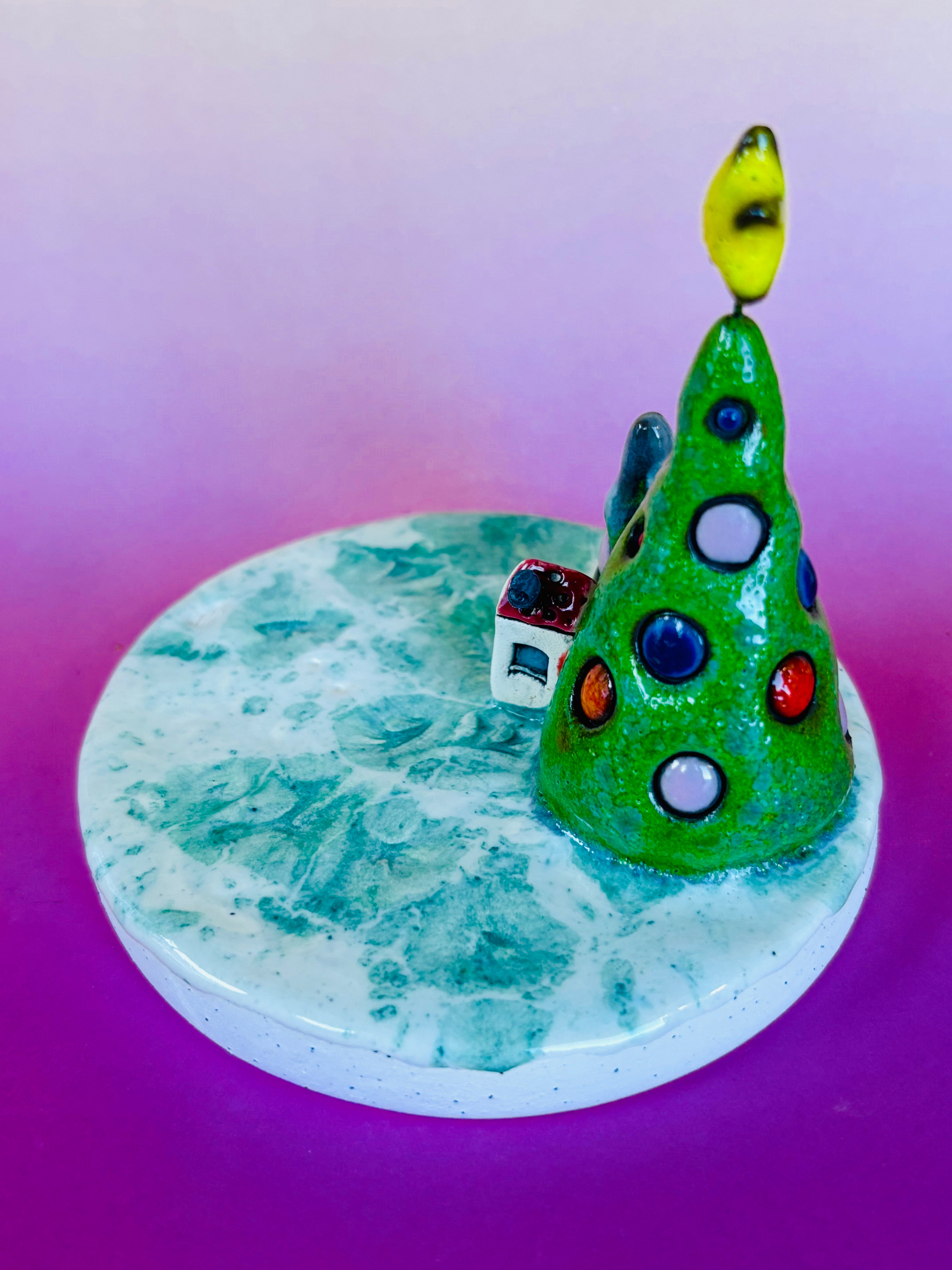 Handmade Earthenware Ceramic Tealight Holder 4