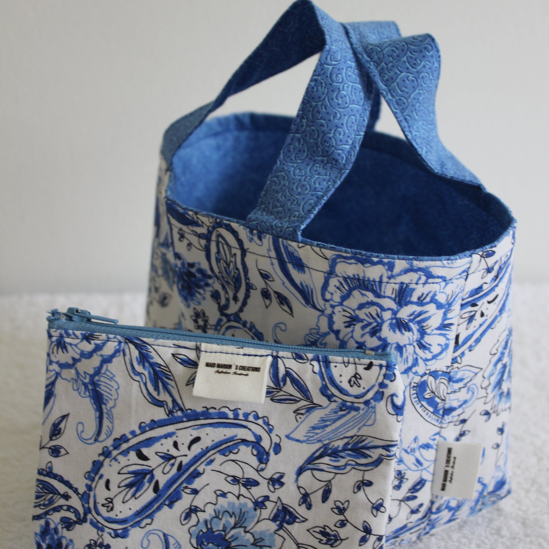 PAISLEY BLUES - TINY TOTS TOTE BAG RANGE