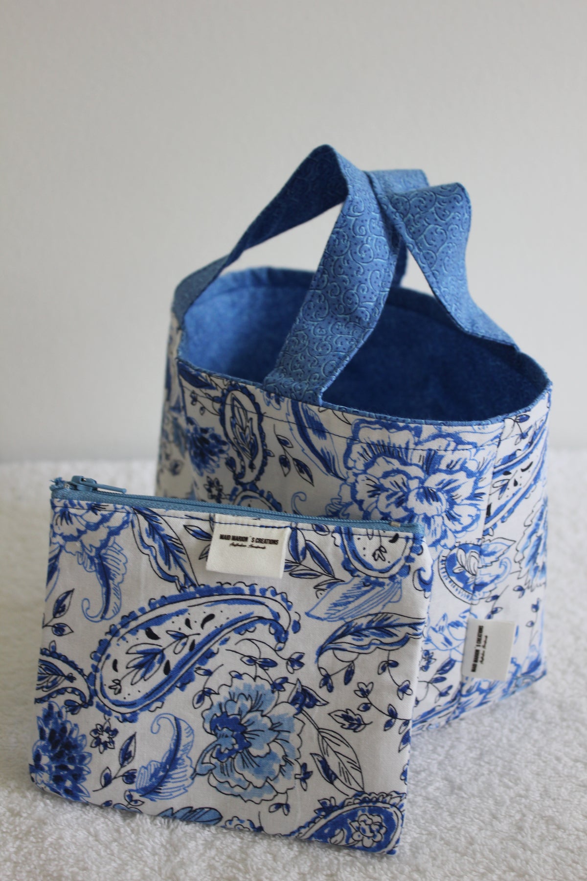 PAISLEY BLUES - TINY TOTS TOTE BAG RANGE