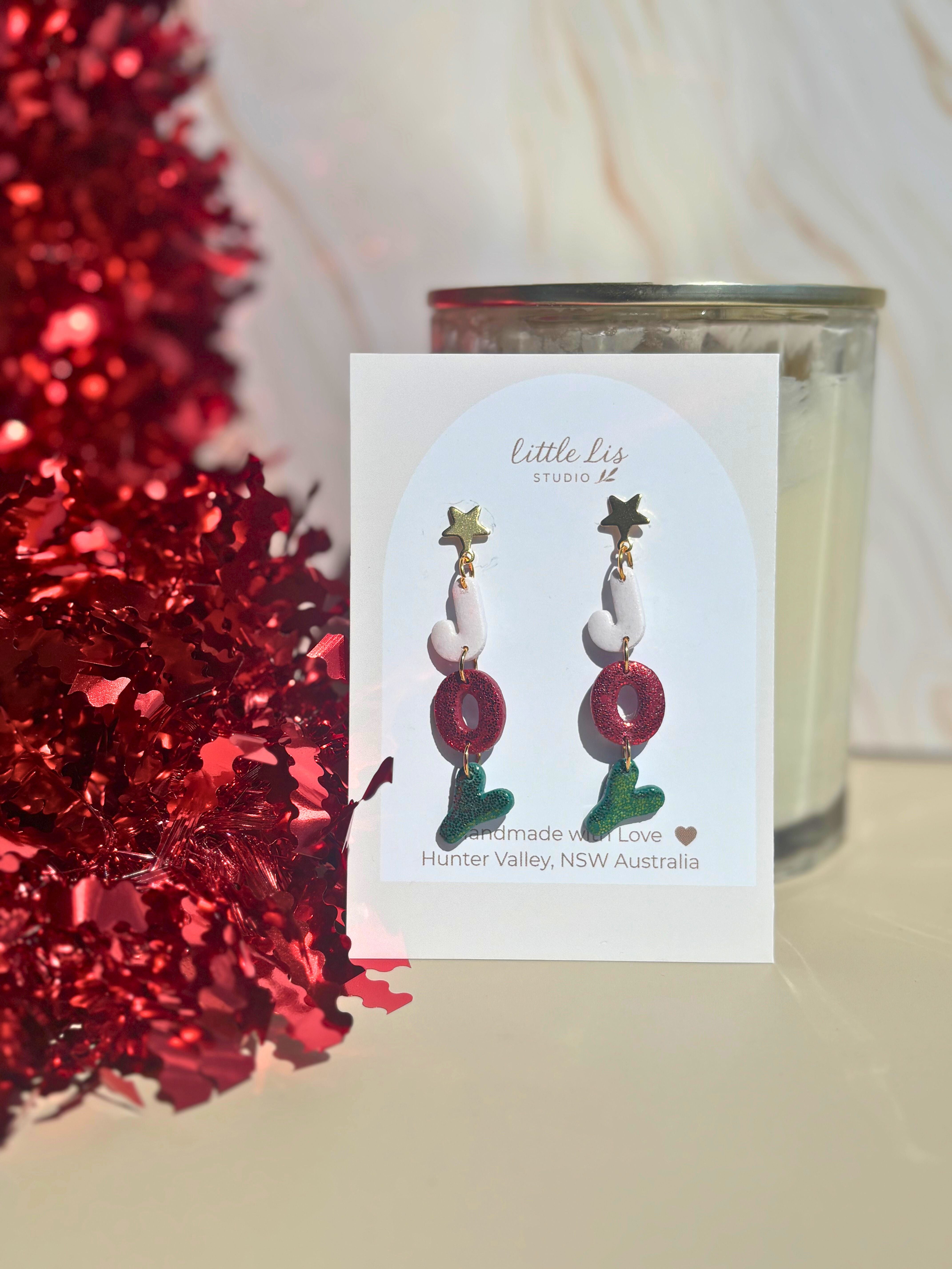 Christmas Joy - Ho Ho Ho Dangle Earrings
