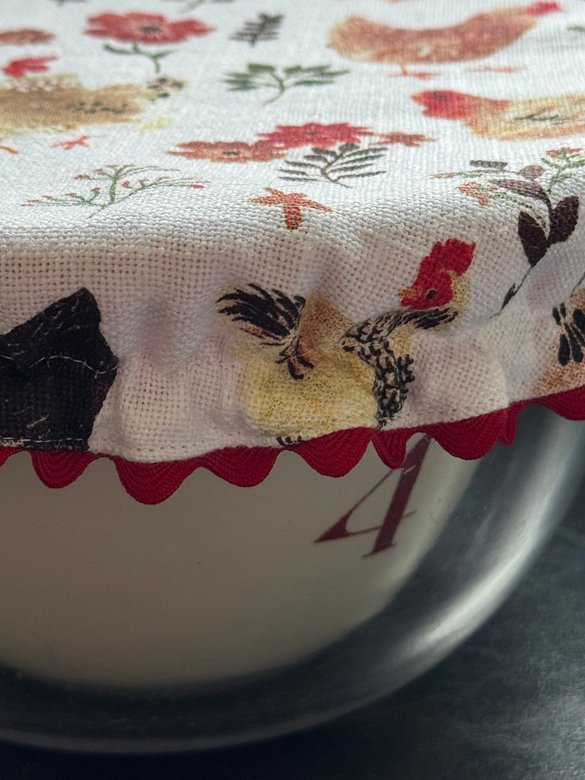 Country Style Reversible Bowl Cover