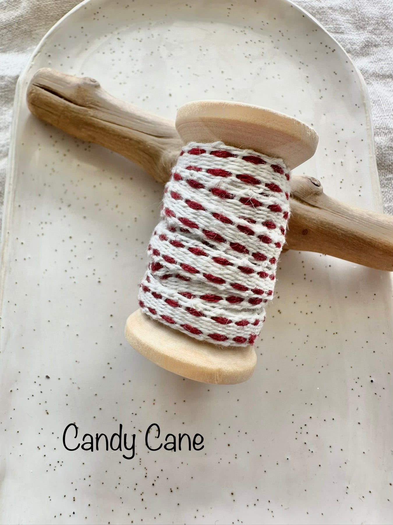 Handwoven Linen Christmas Ribbons