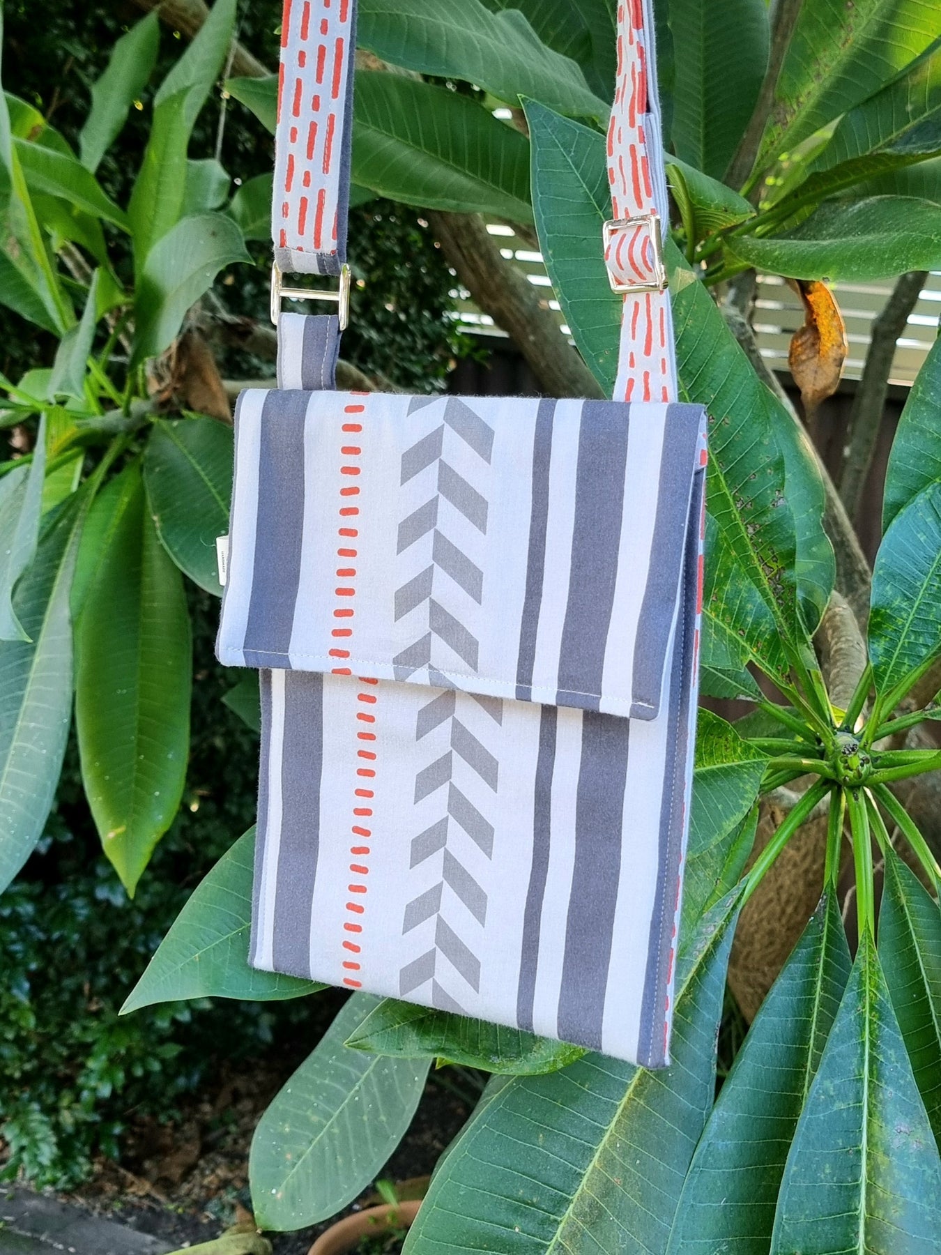 Upcycled Pillow Case Messenger Bag