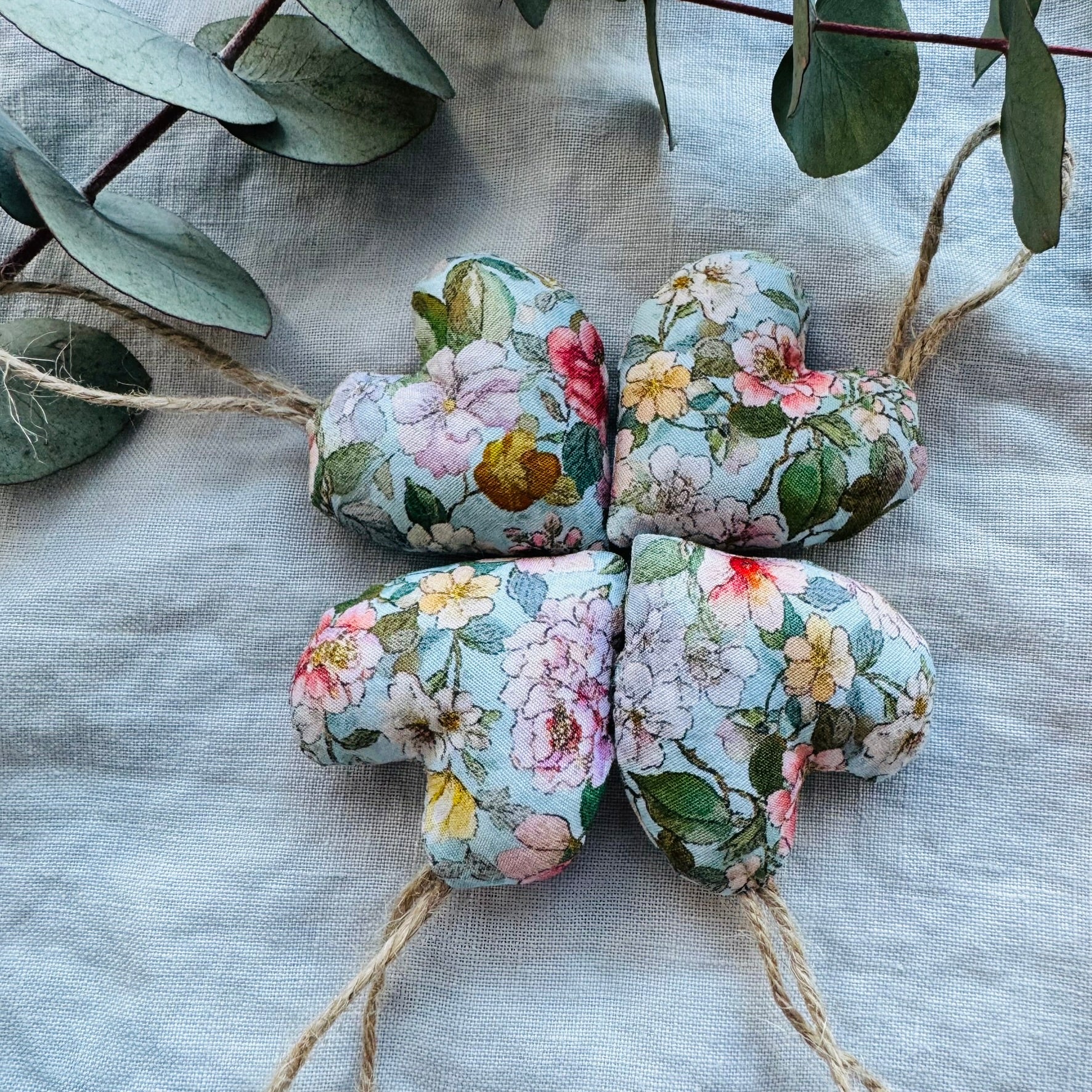 Romantic Hearts - handmade with wool filling