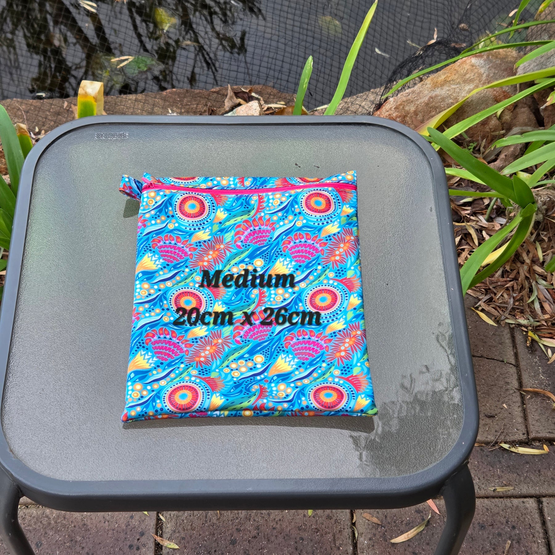 Wet Bags, Various Sizes, Colourful Dot Print Wildflowers