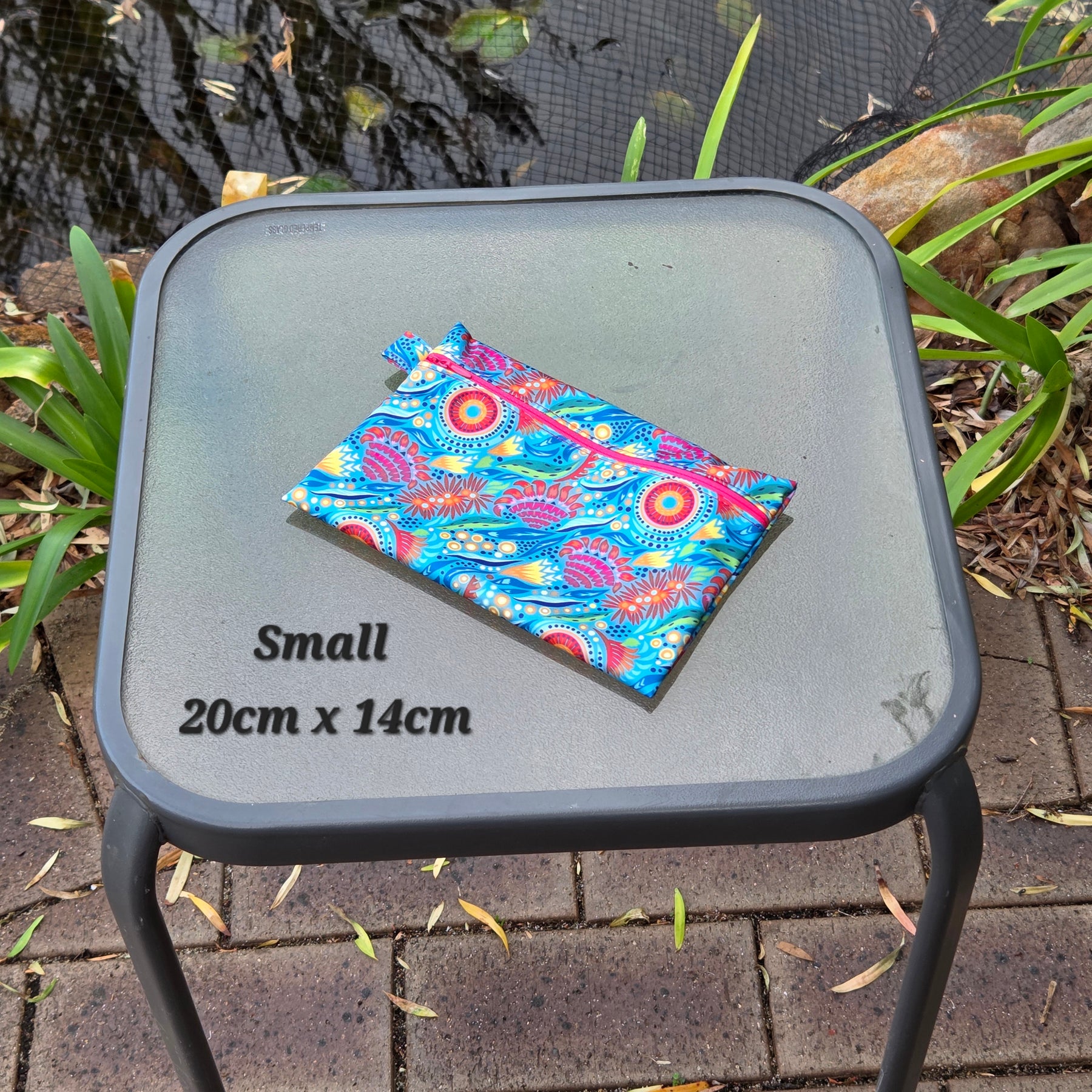 Wet Bags, Various Sizes, Colourful Dot Print Wildflowers