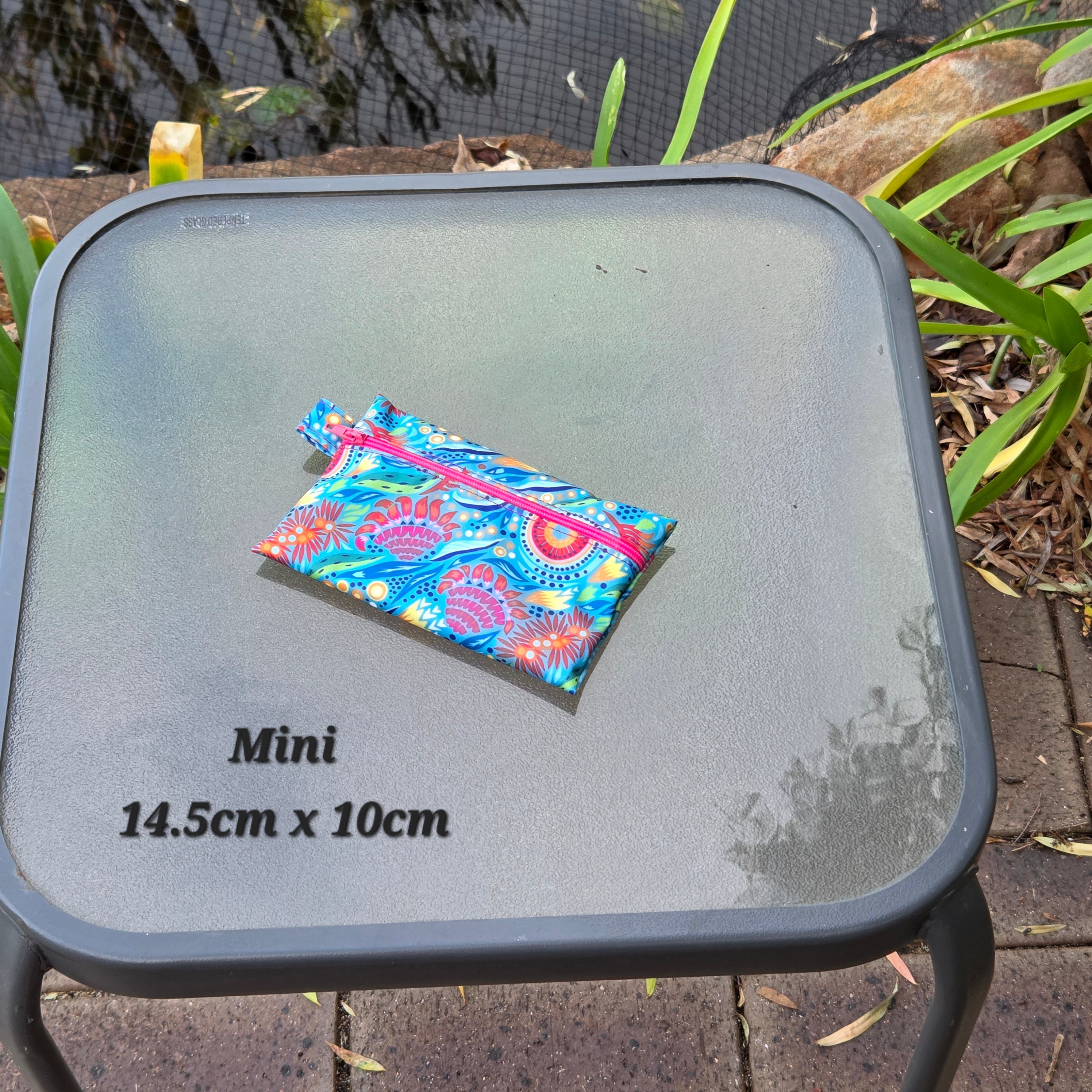 Wet Bags, Various Sizes, Colourful Dot Print Wildflowers