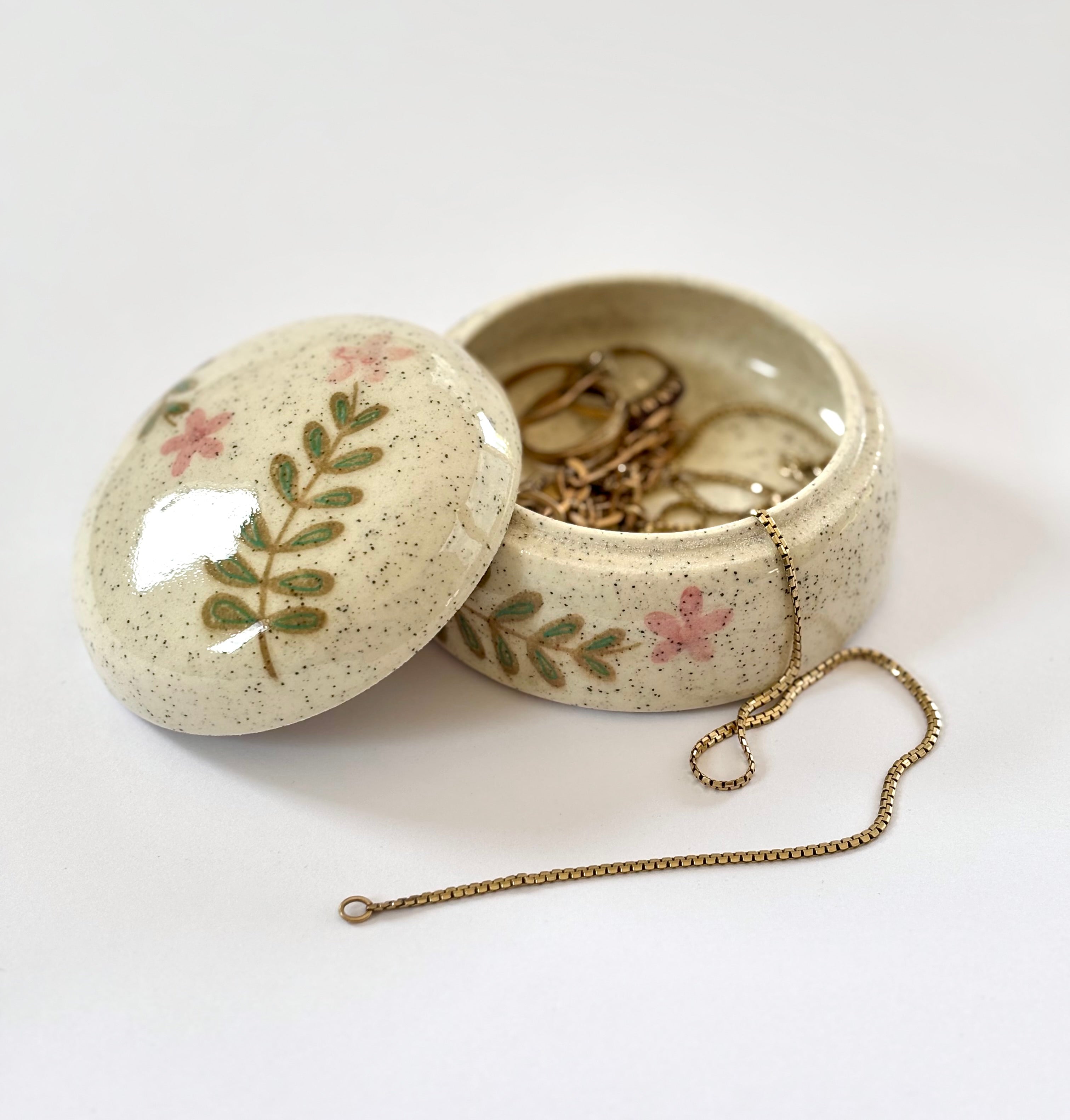 Ceramic Jewellery/Trinket Box