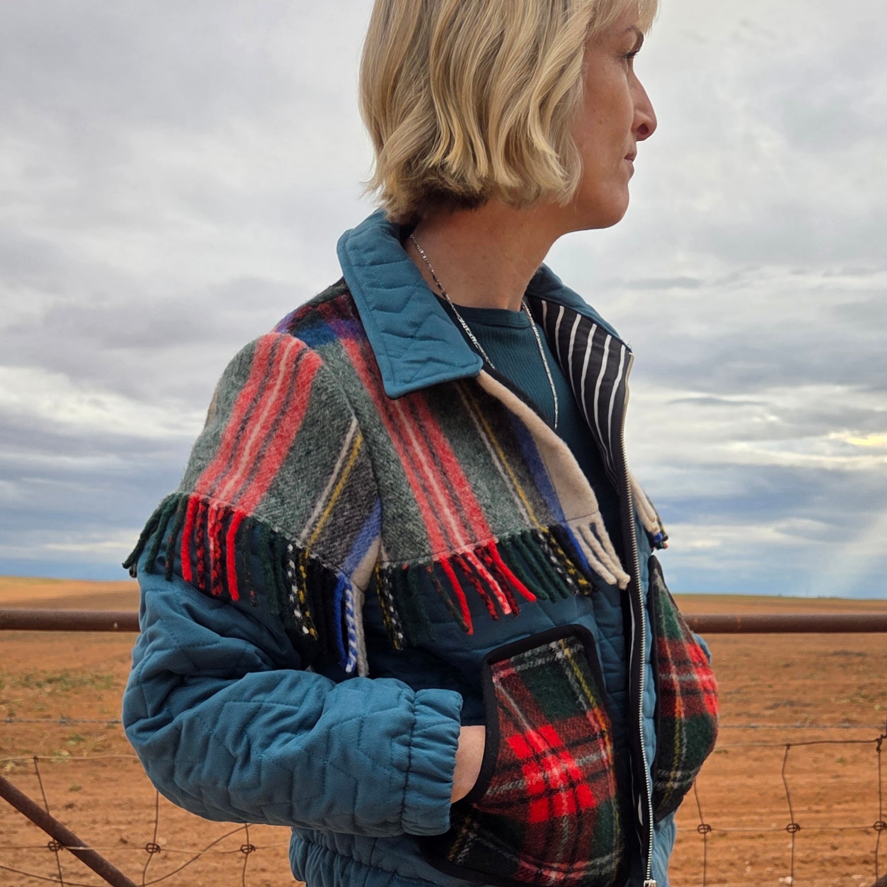 Western Fringe - Retro Bomber jacket - S/M