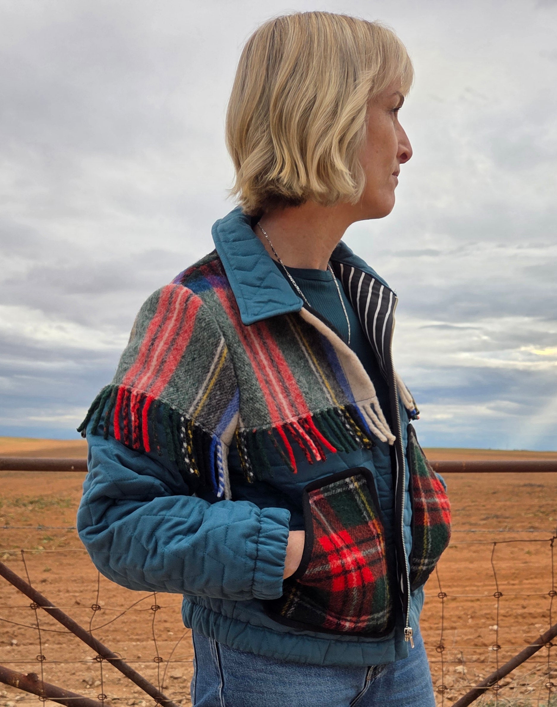Western Fringe - Retro Bomber jacket - S/M
