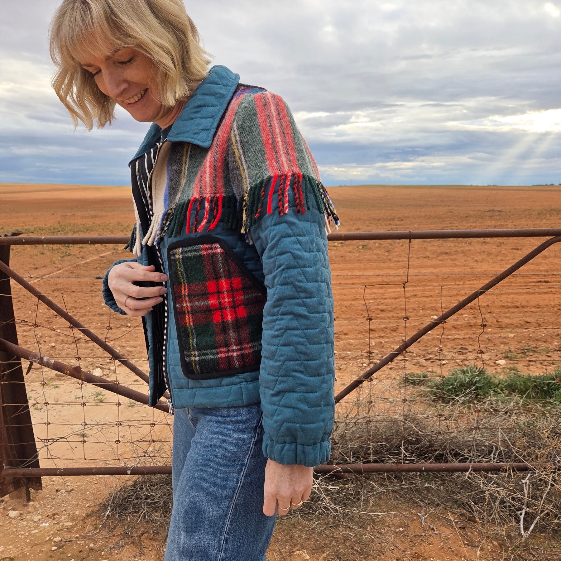 Western Fringe - Retro Bomber jacket - S/M