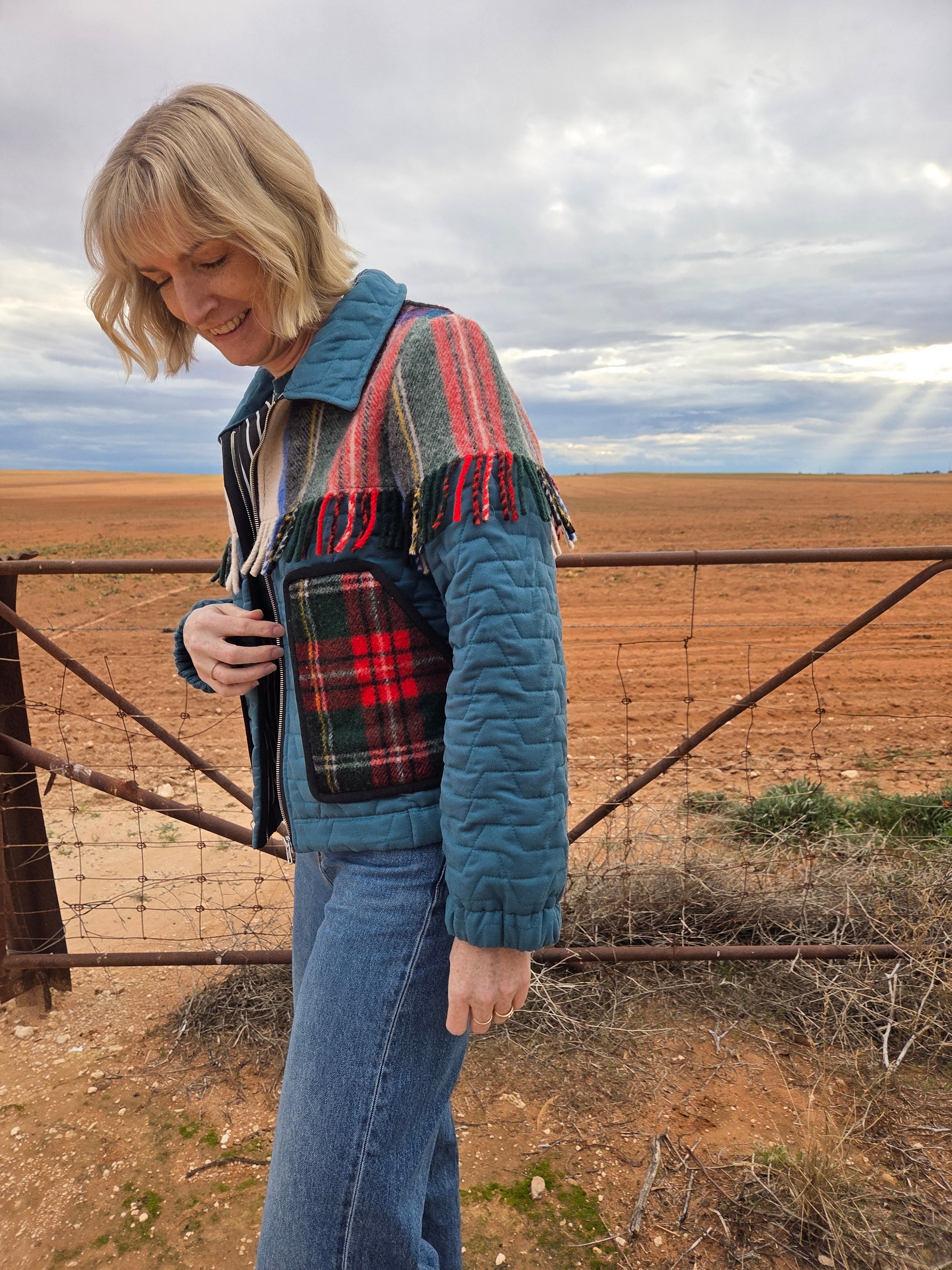 Western Fringe - Retro Bomber jacket - S/M