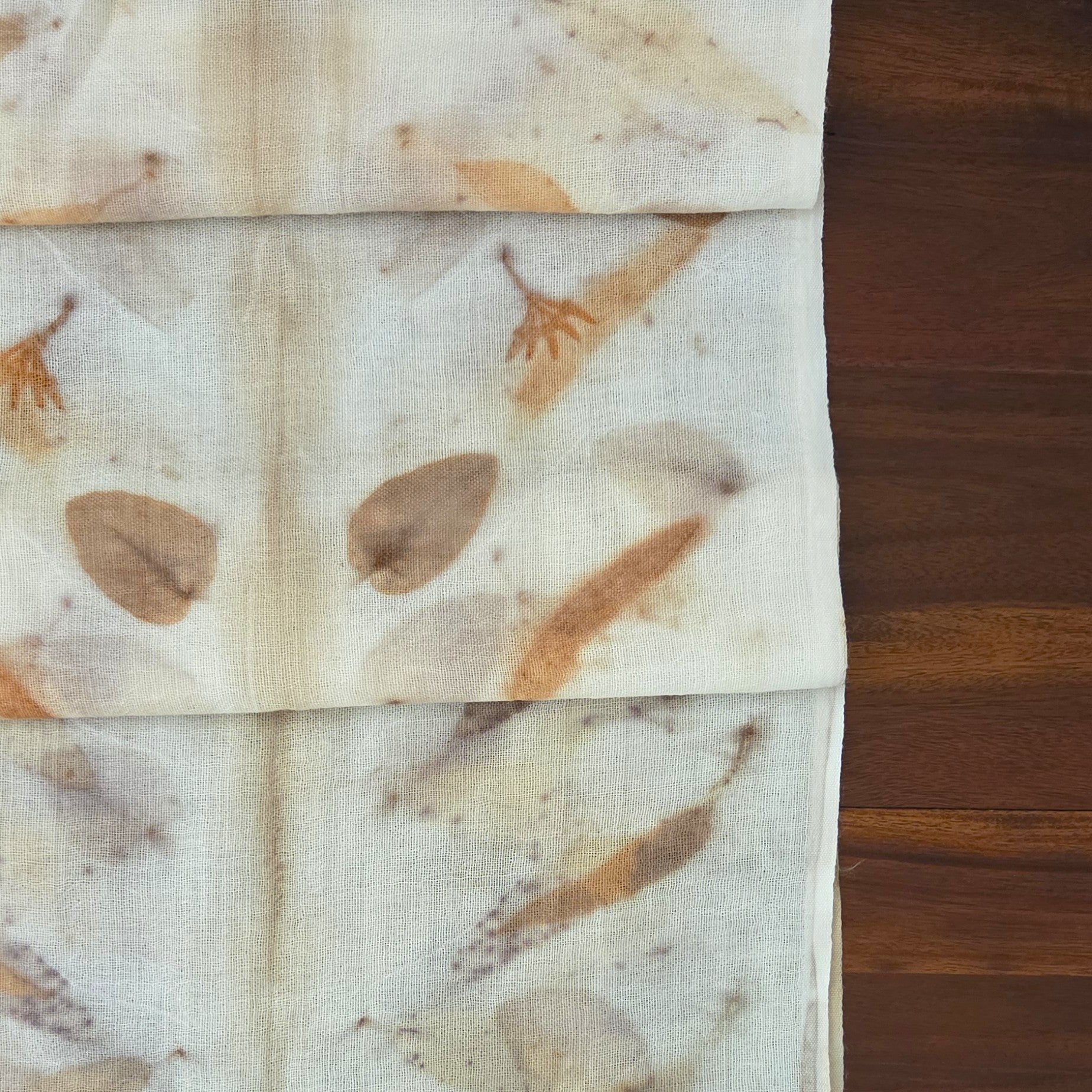 The Airlee - Pure Fine Handloomed Wool Ecoprint Scarf/Wrap