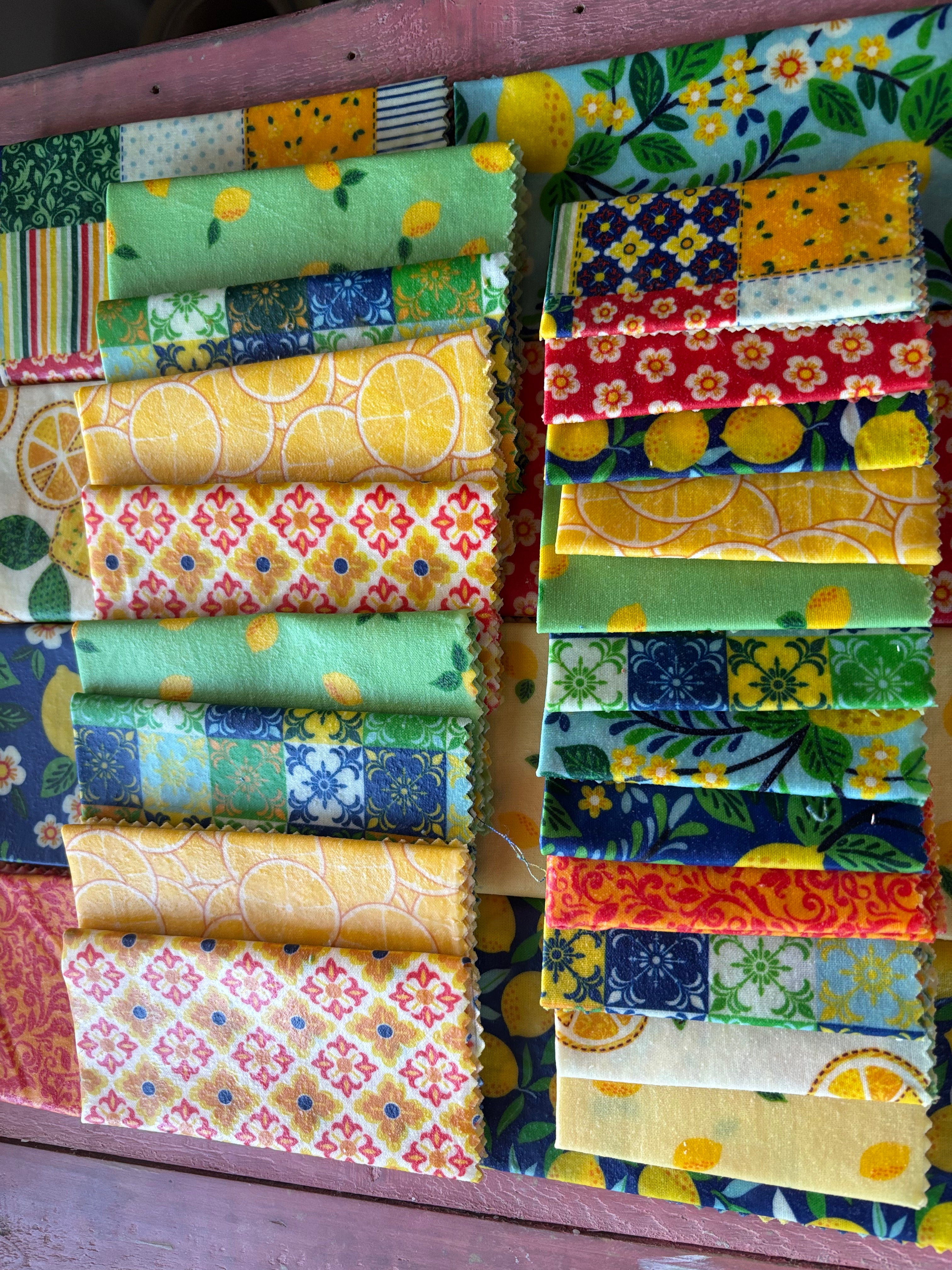 Beeswax Food Wraps - pack of 3.