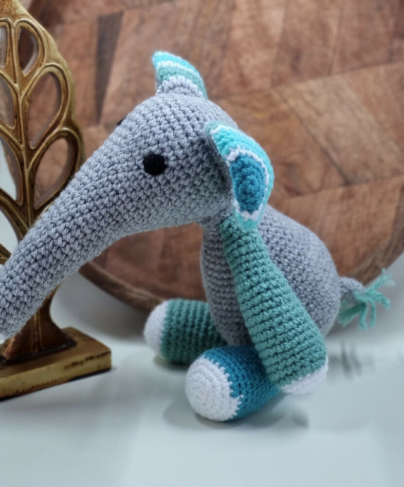 Elephant crochet toy