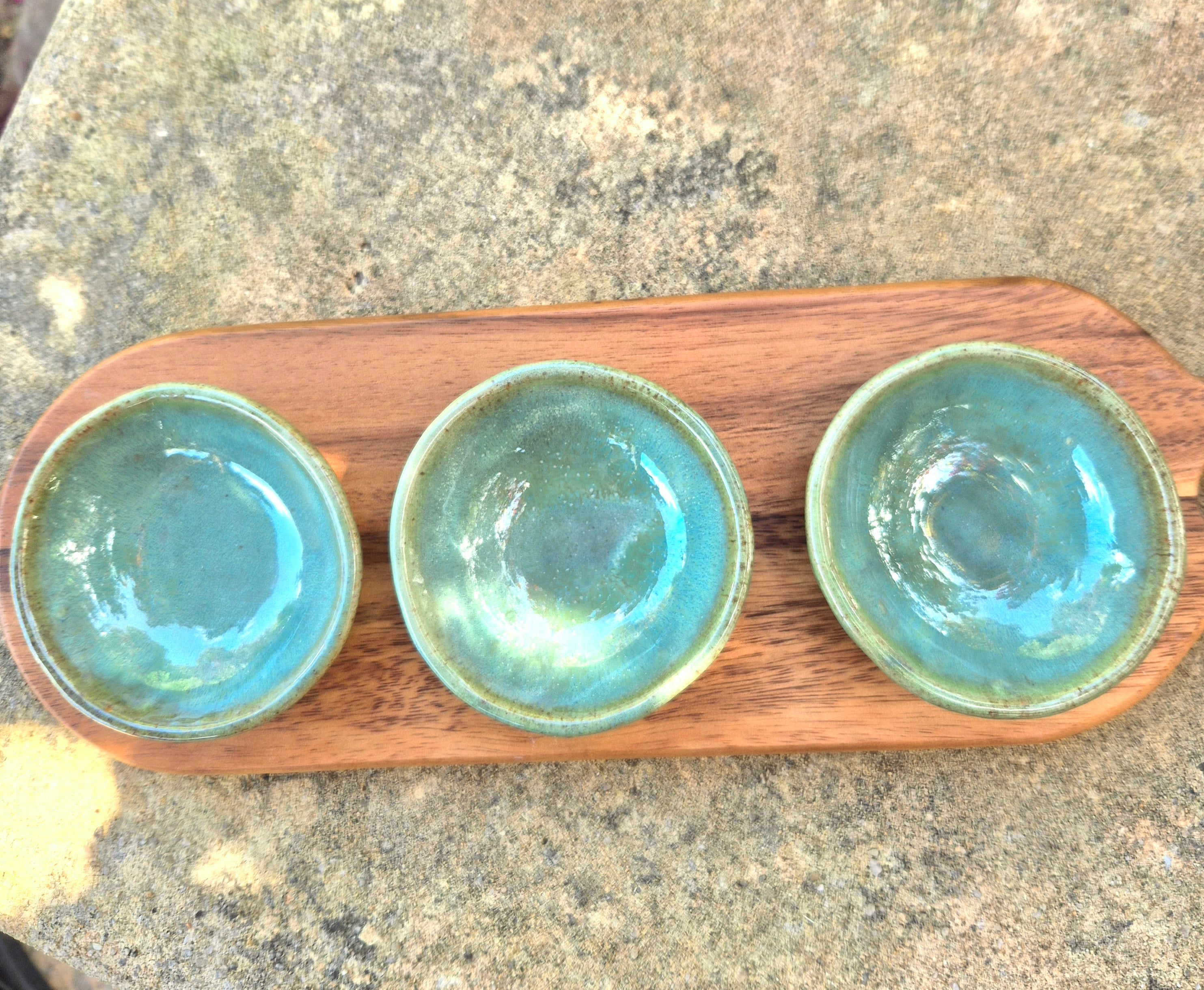 Ceramic serving dishes, Condiment plates