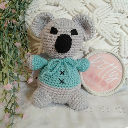 Handmade Crochet Koala - 100% Cotton (multiple colours)