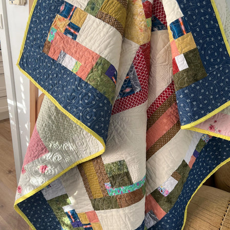Handmade Cozy Easter Star Quilt: Spring Holiday Decor