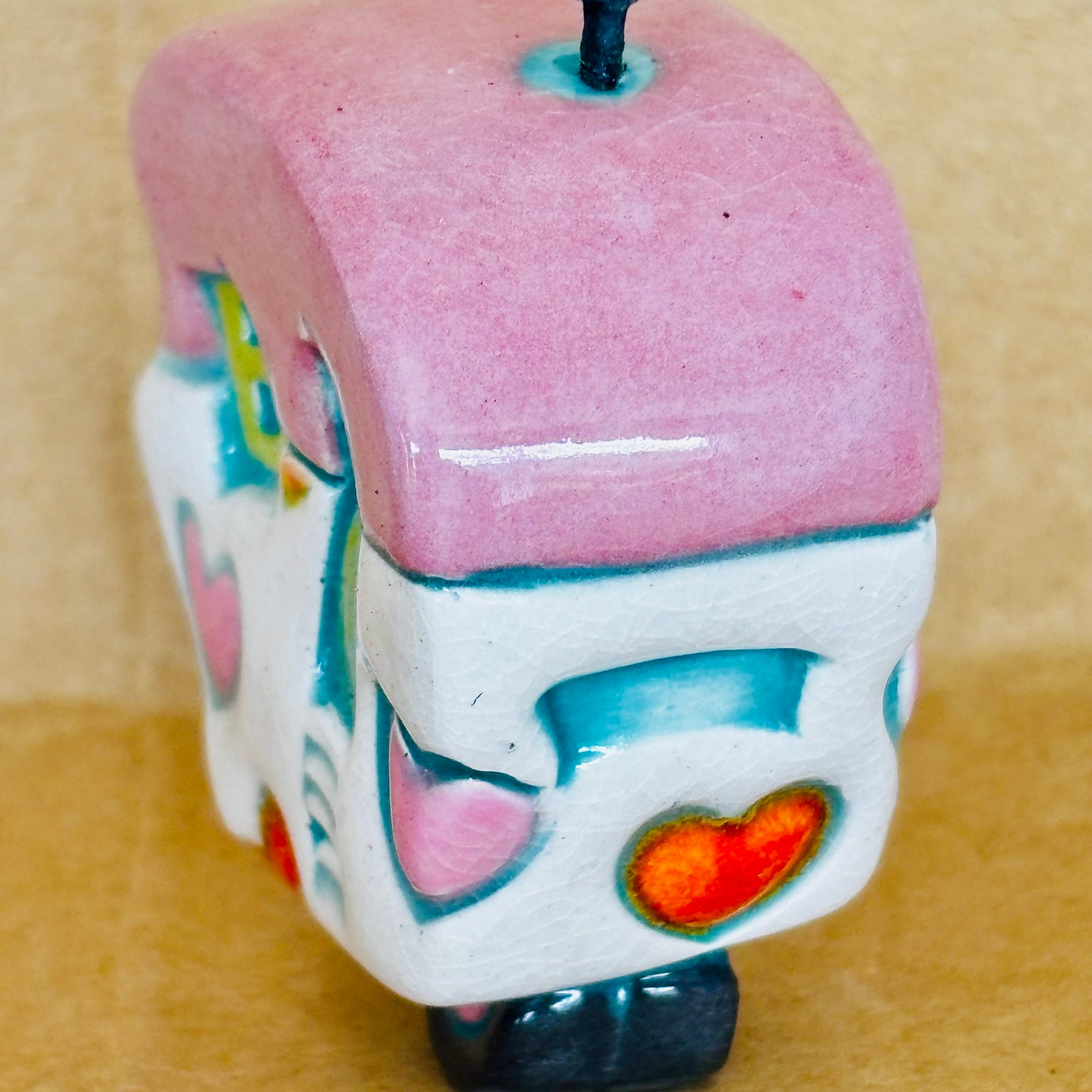 Small Retro Collectable Ceramic Caravan 8
