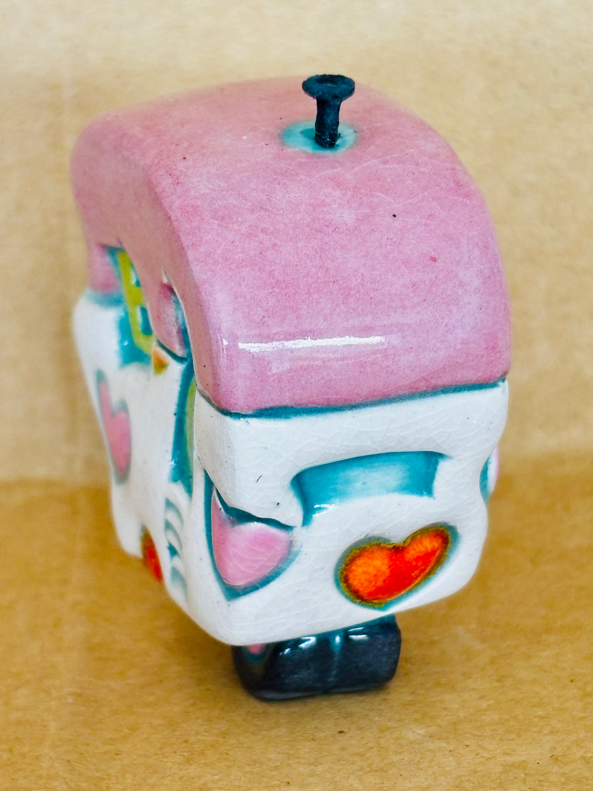 Small Retro Collectable Ceramic Caravan 8