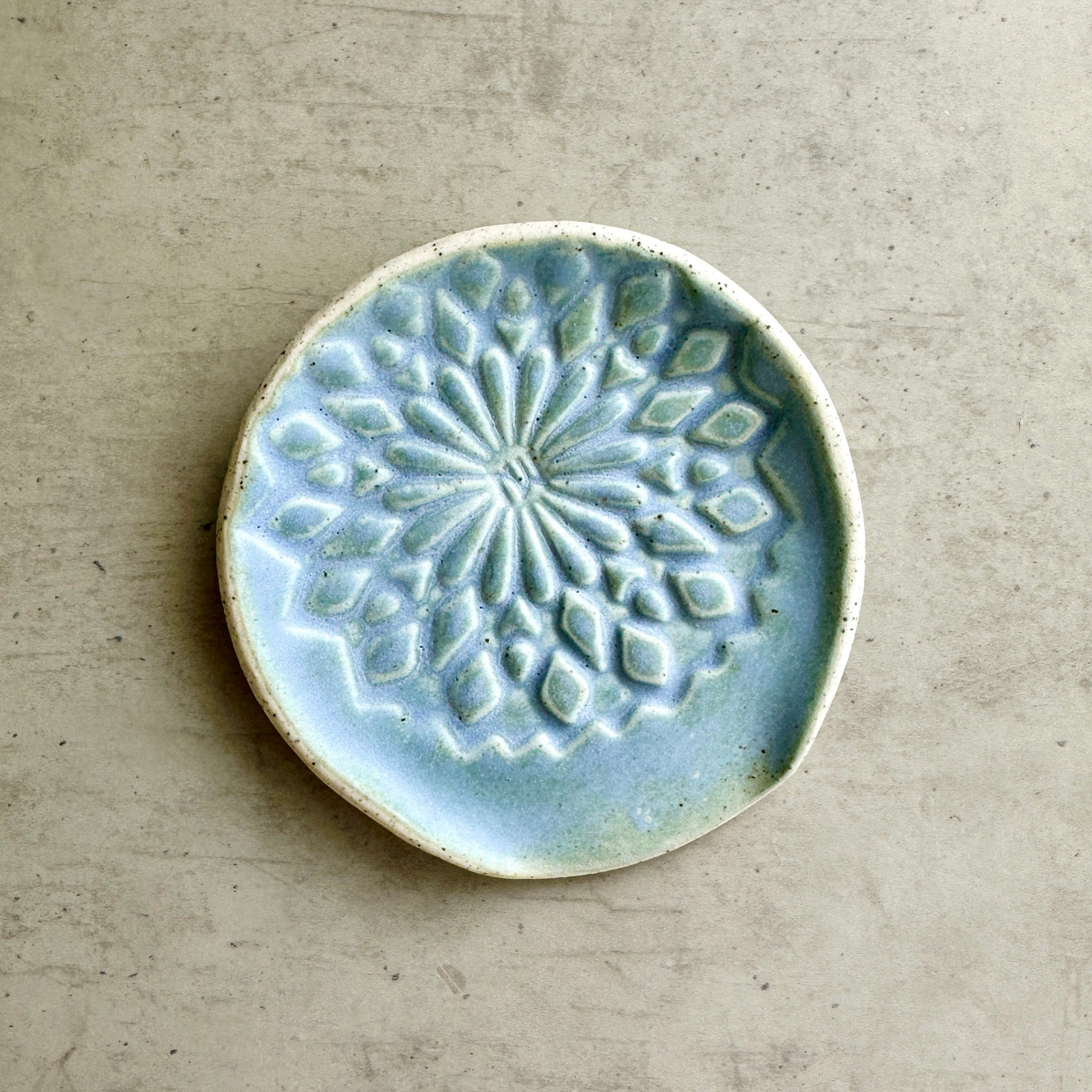 'BEST TEAS' TEABAG RESTS I White Speckled Clay