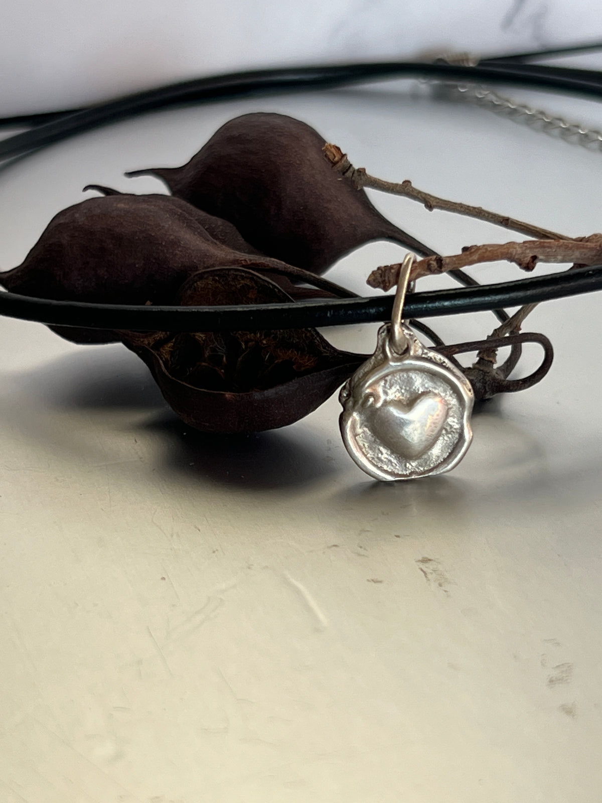 Pendant -Initial “J” with Loveheart