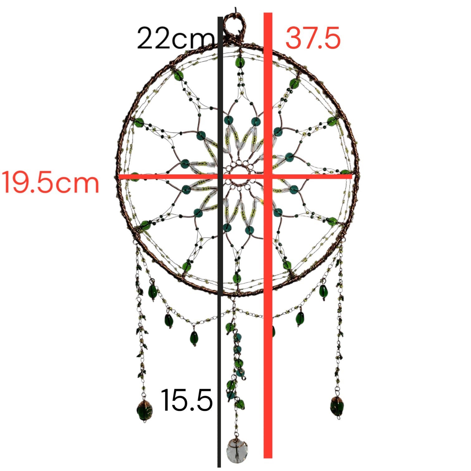 Large dream catcher styled sun catcher